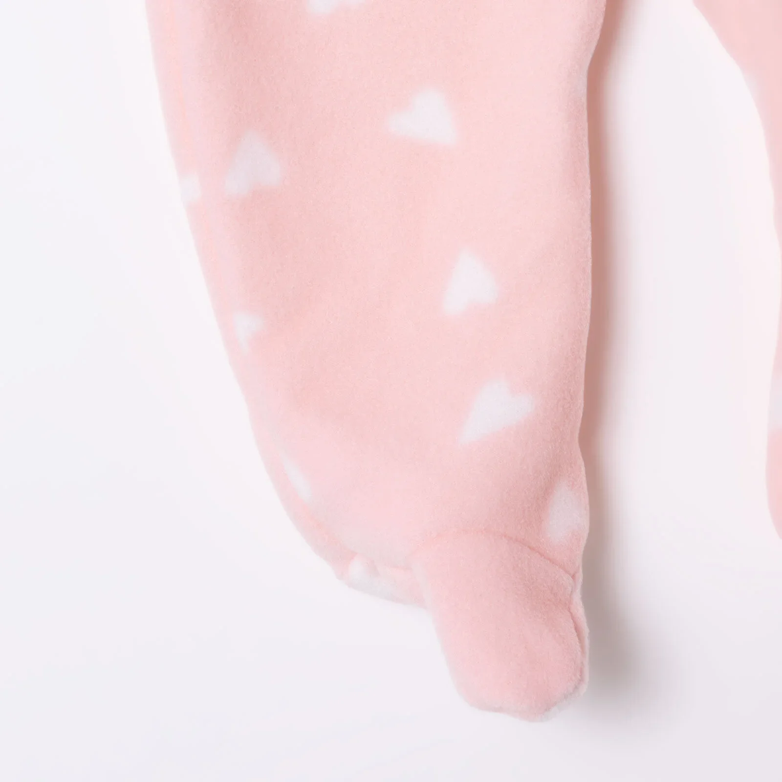 HelloBaby Newborn Polar Footed Jumpsuit - Pink Printed - Image 6
