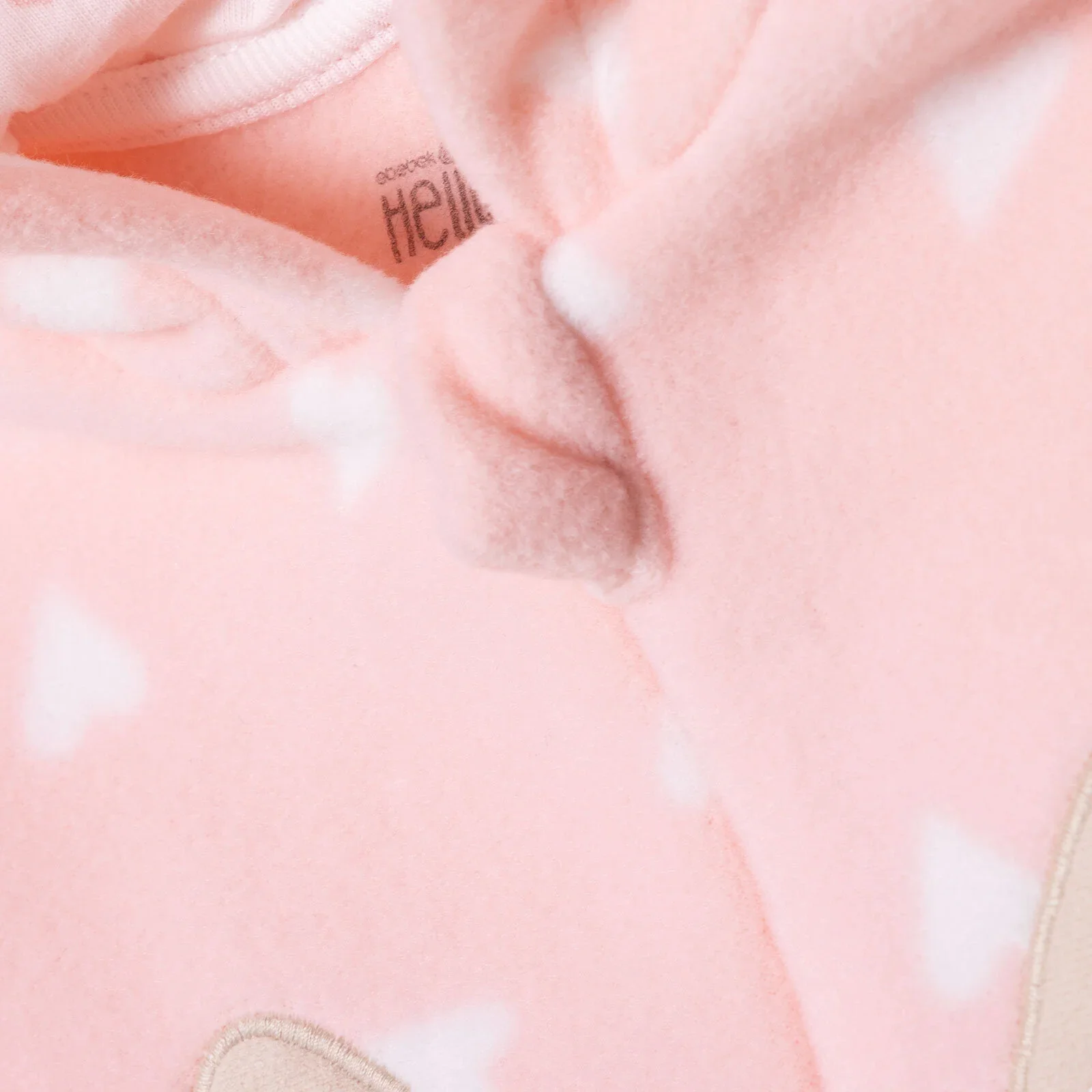 HelloBaby Newborn Polar Footed Jumpsuit - Pink Printed - Image 7