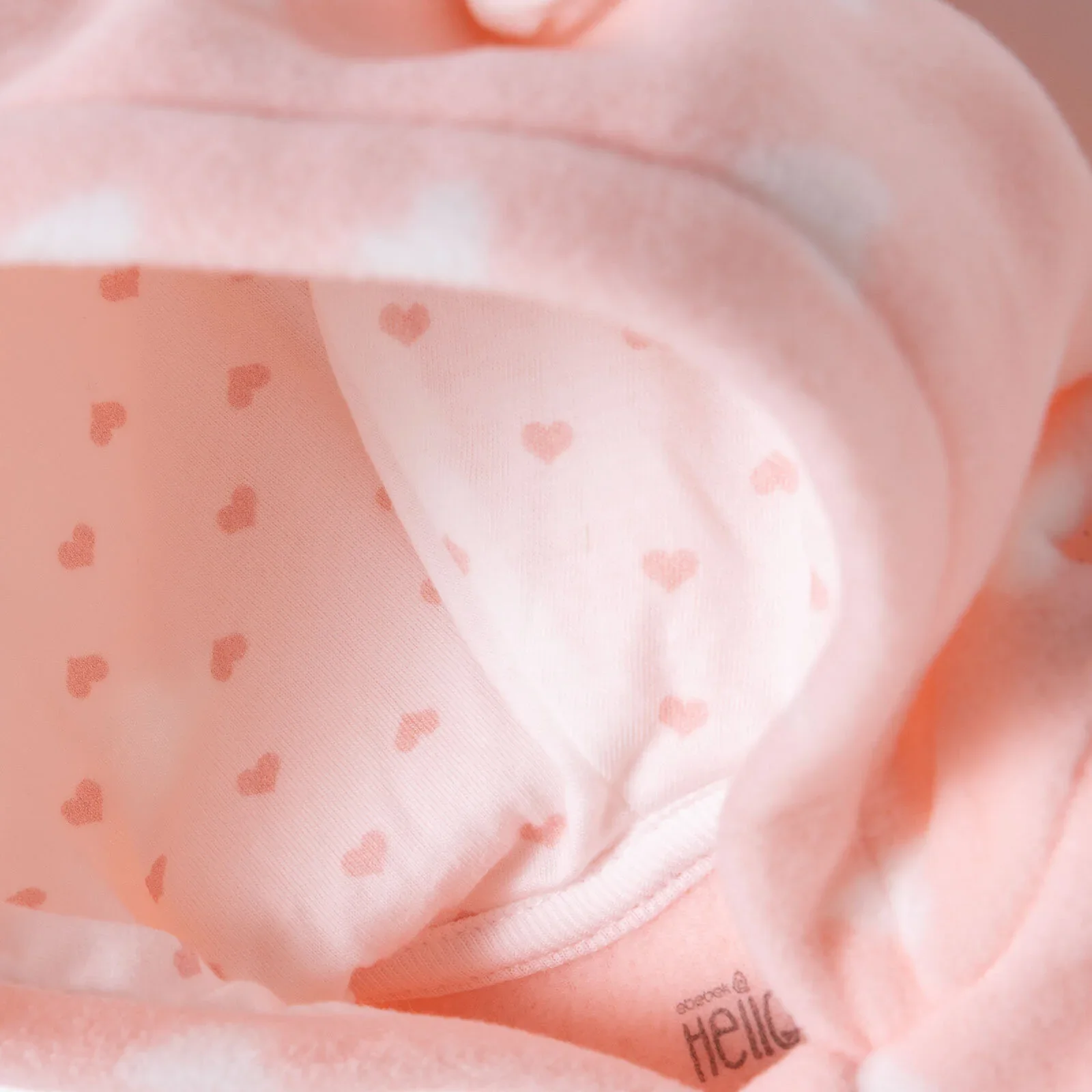HelloBaby Newborn Polar Footed Jumpsuit - Pink Printed - Image 8