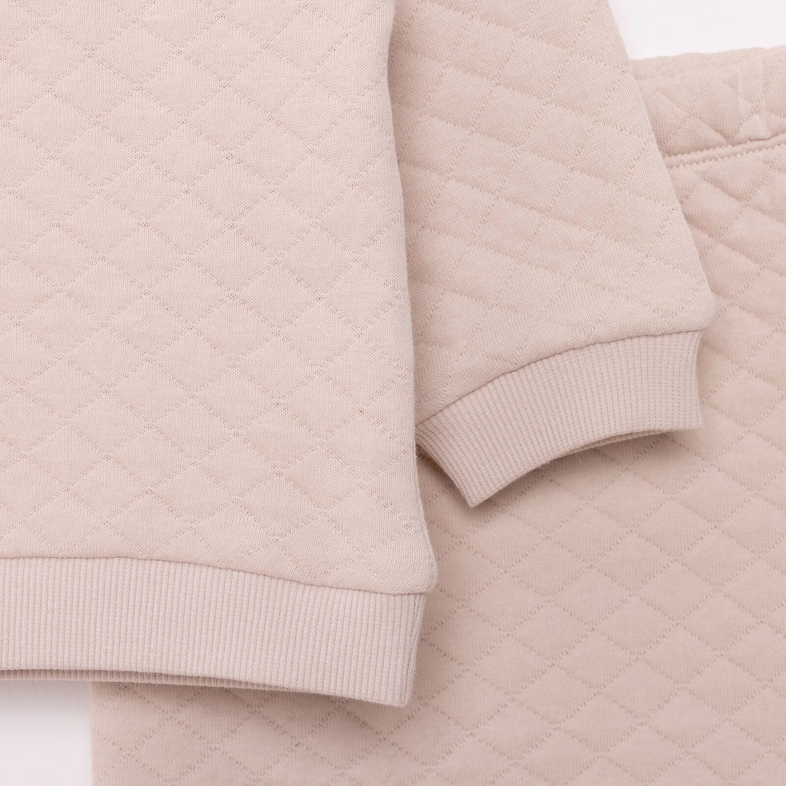 HelloBaby Newborn Quilted Sweatshirt-Footed Bottom - Grey - Image 6