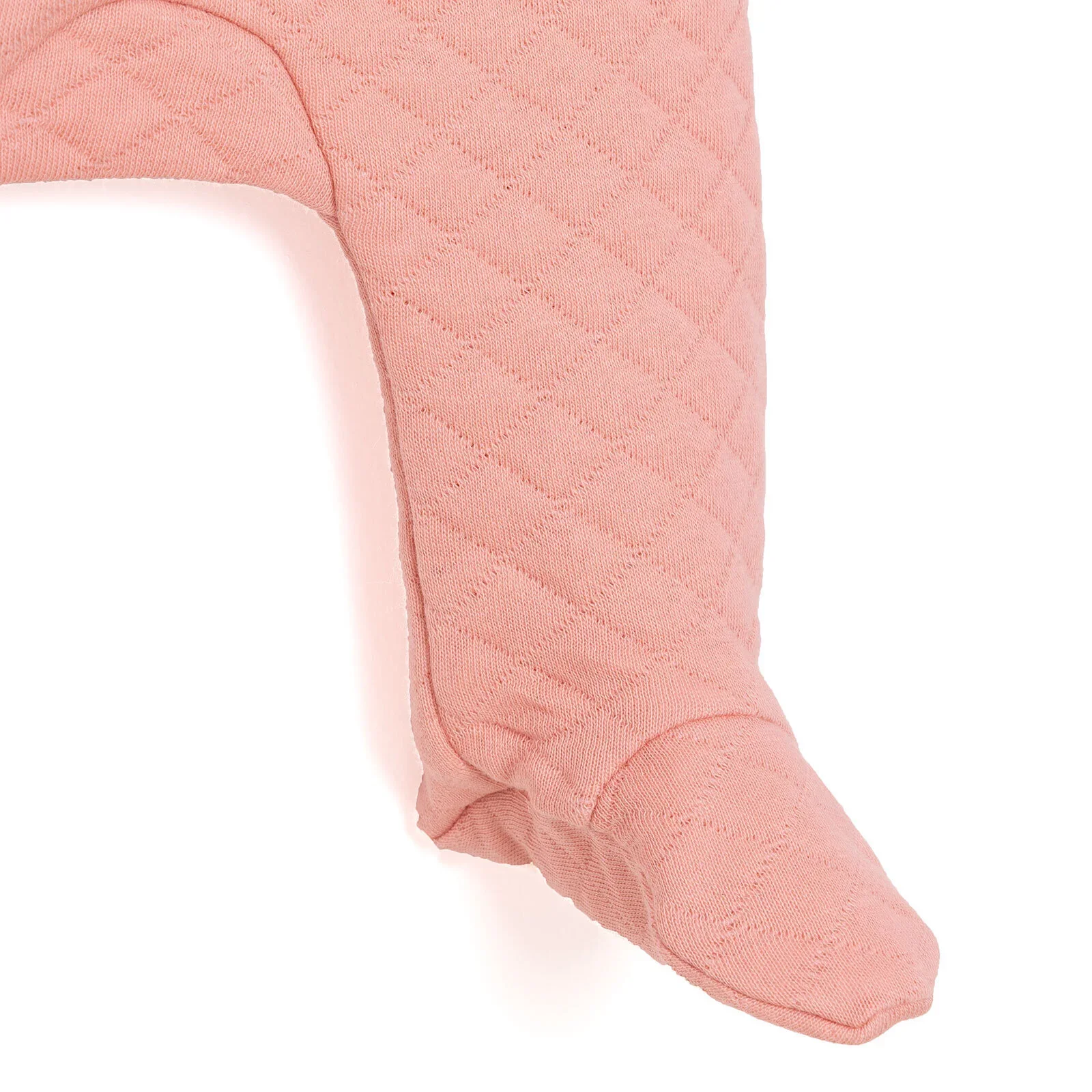 HelloBaby Newborn Quilted Sweatshirt-Footed Bottom - Dark Pink - Image 7