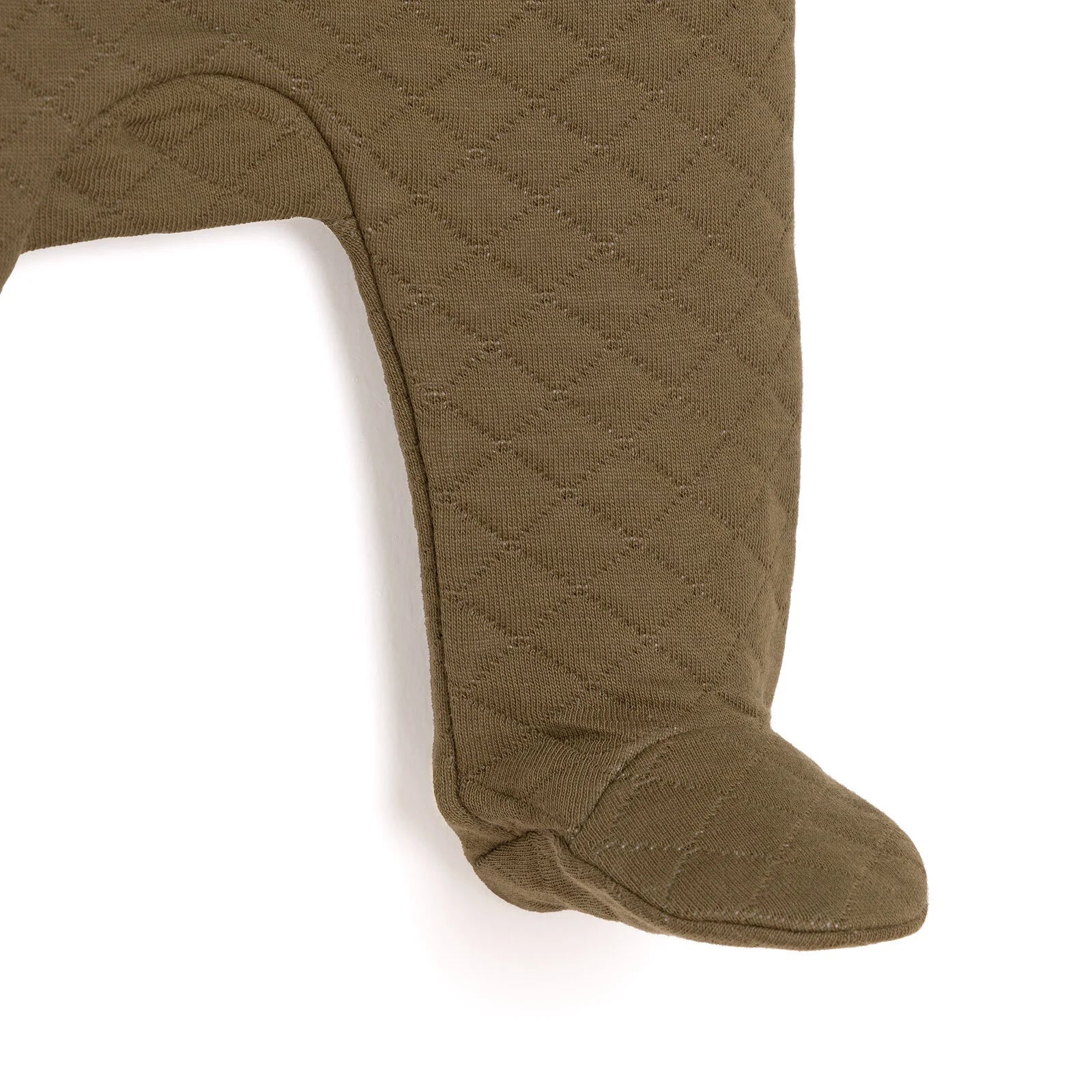 HelloBaby Newborn Quilted Sweatshirt-Footed Bottom - Green - Image 7