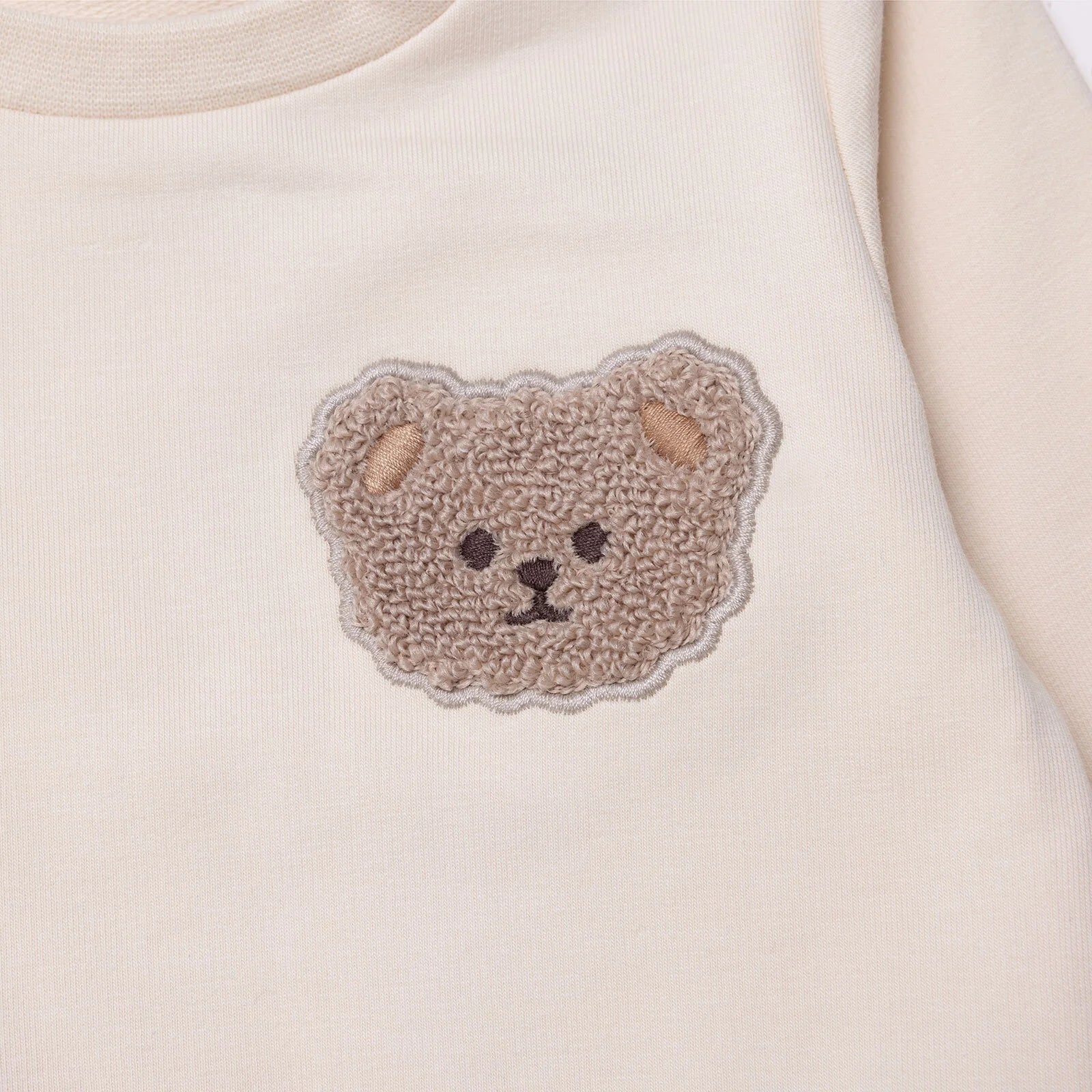 HelloBaby Newborn Sweatshirt-Footless Bottom - Beige - Image 4