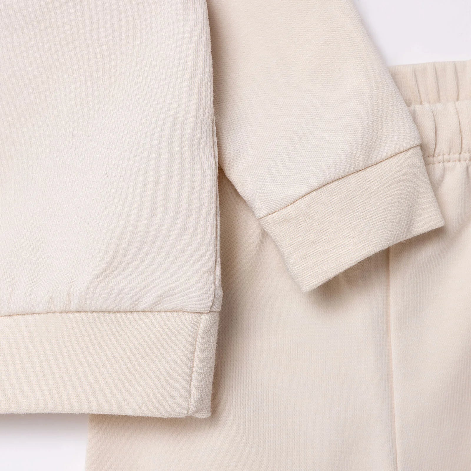 HelloBaby Newborn Sweatshirt-Footless Bottom - Beige - Image 5