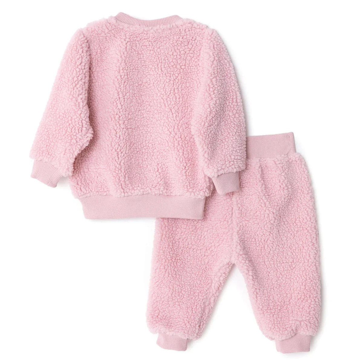 HelloBaby Newborn Sweatshirt-Footless Bottom - Pink - Image 2