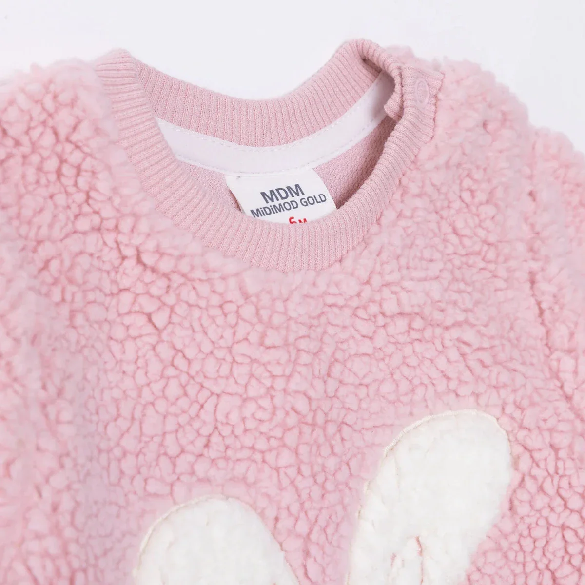HelloBaby Newborn Sweatshirt-Footless Bottom - Pink - Image 3