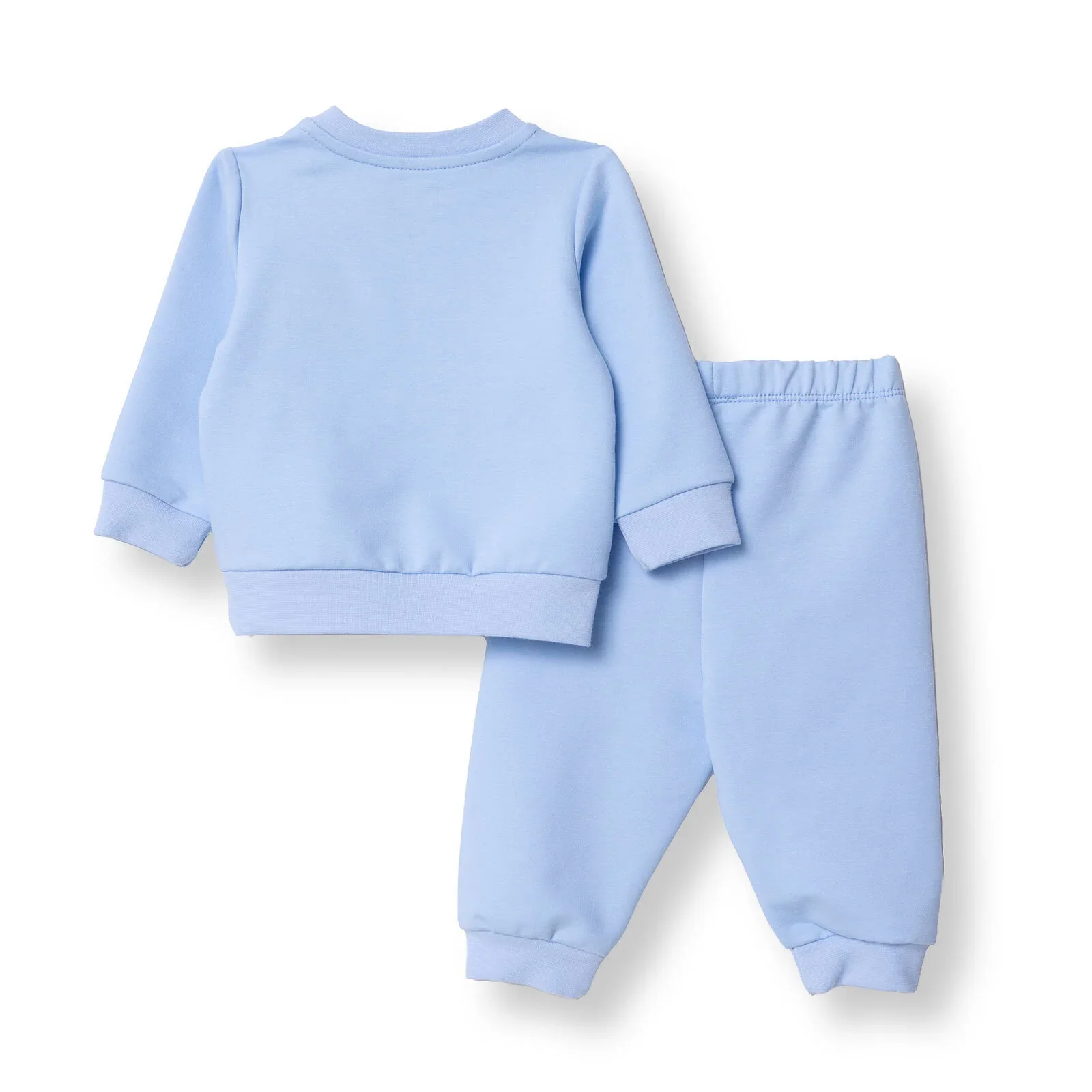 HelloBaby Newborn Sweatshirt-Footless Bottom - Light Blue - Image 2
