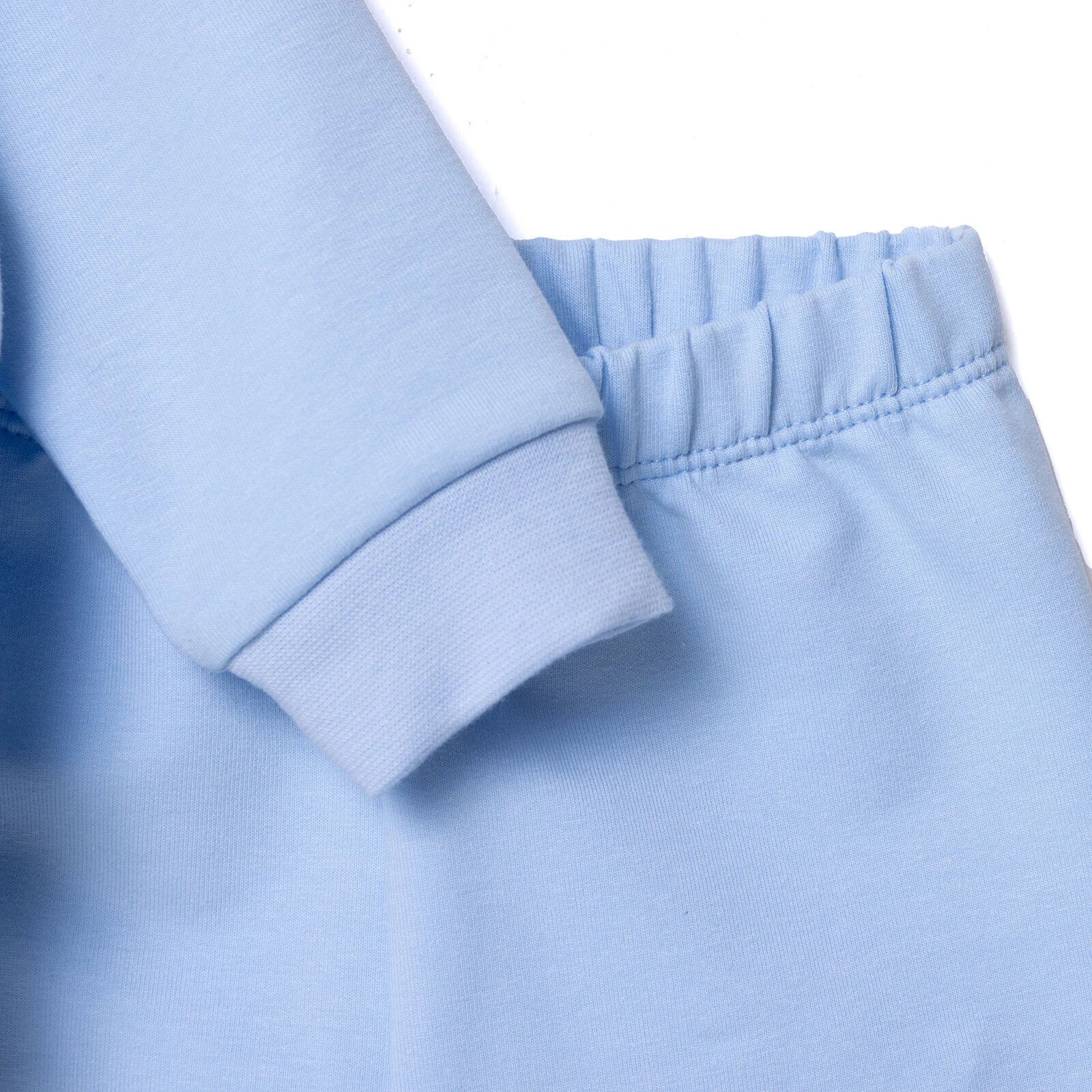HelloBaby Newborn Sweatshirt-Footless Bottom - Light Blue - Image 7