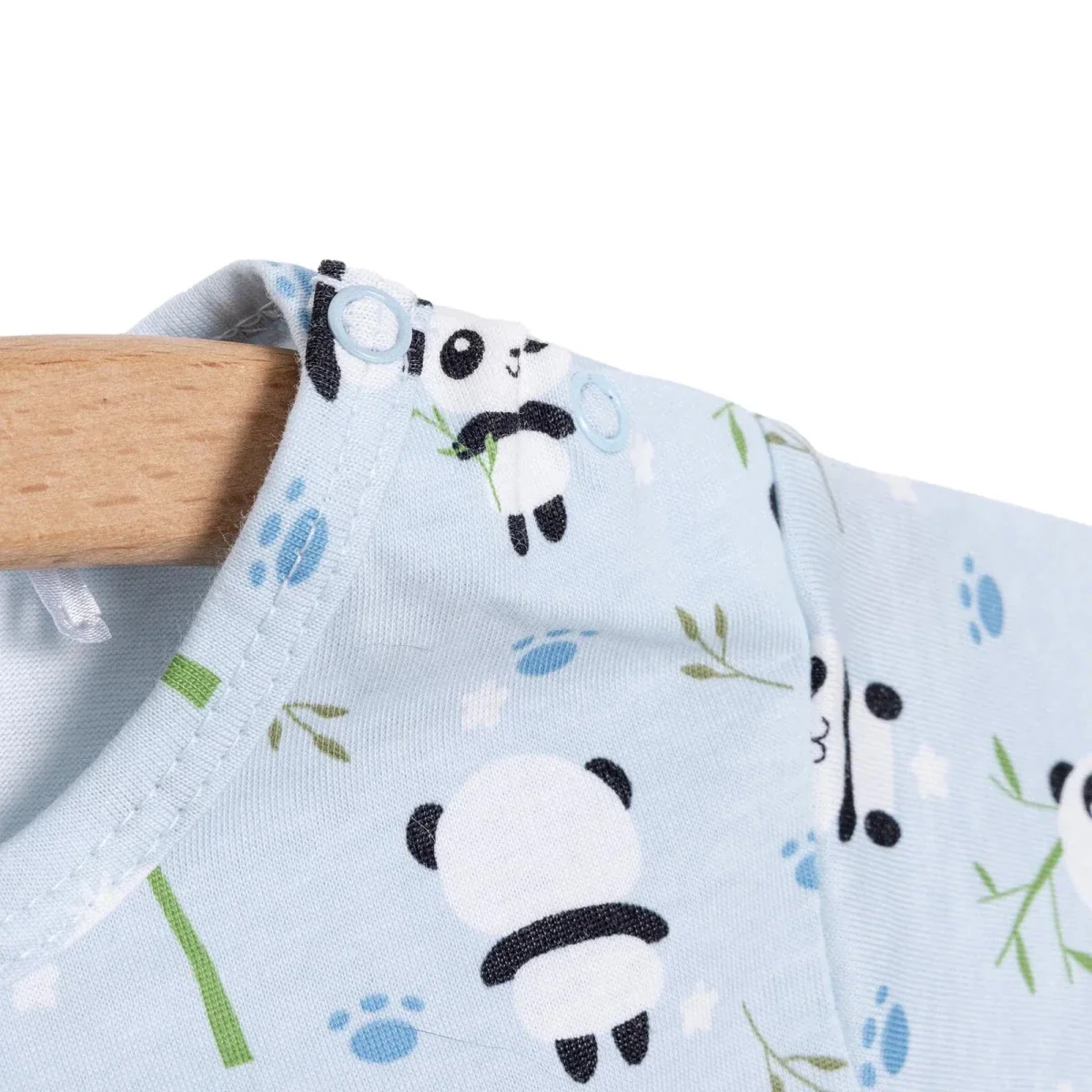 HelloBaby Newborn T-Shirt Shorts - Blue Printed - Image 5