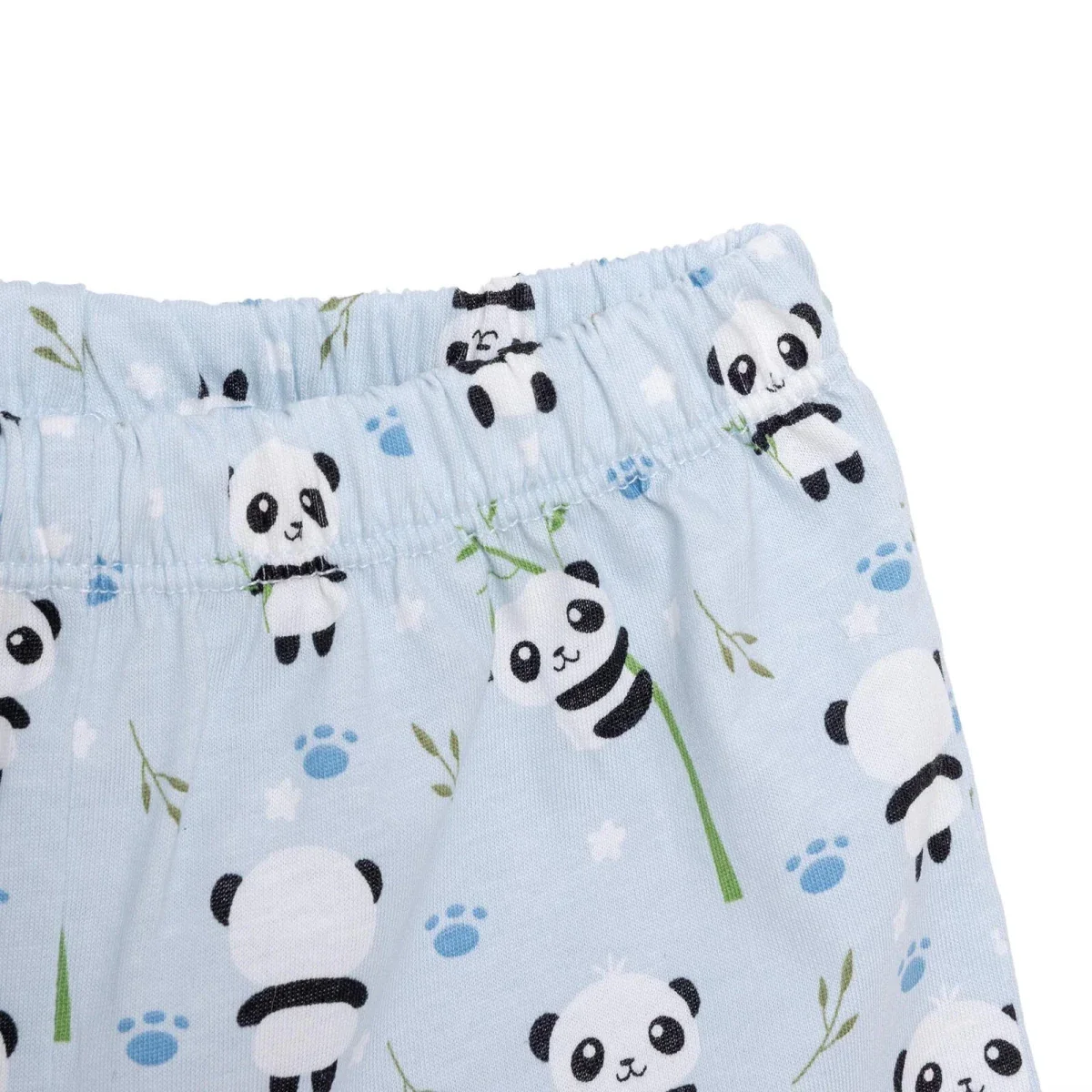 HelloBaby Newborn T-Shirt Shorts - Blue Printed - Image 7