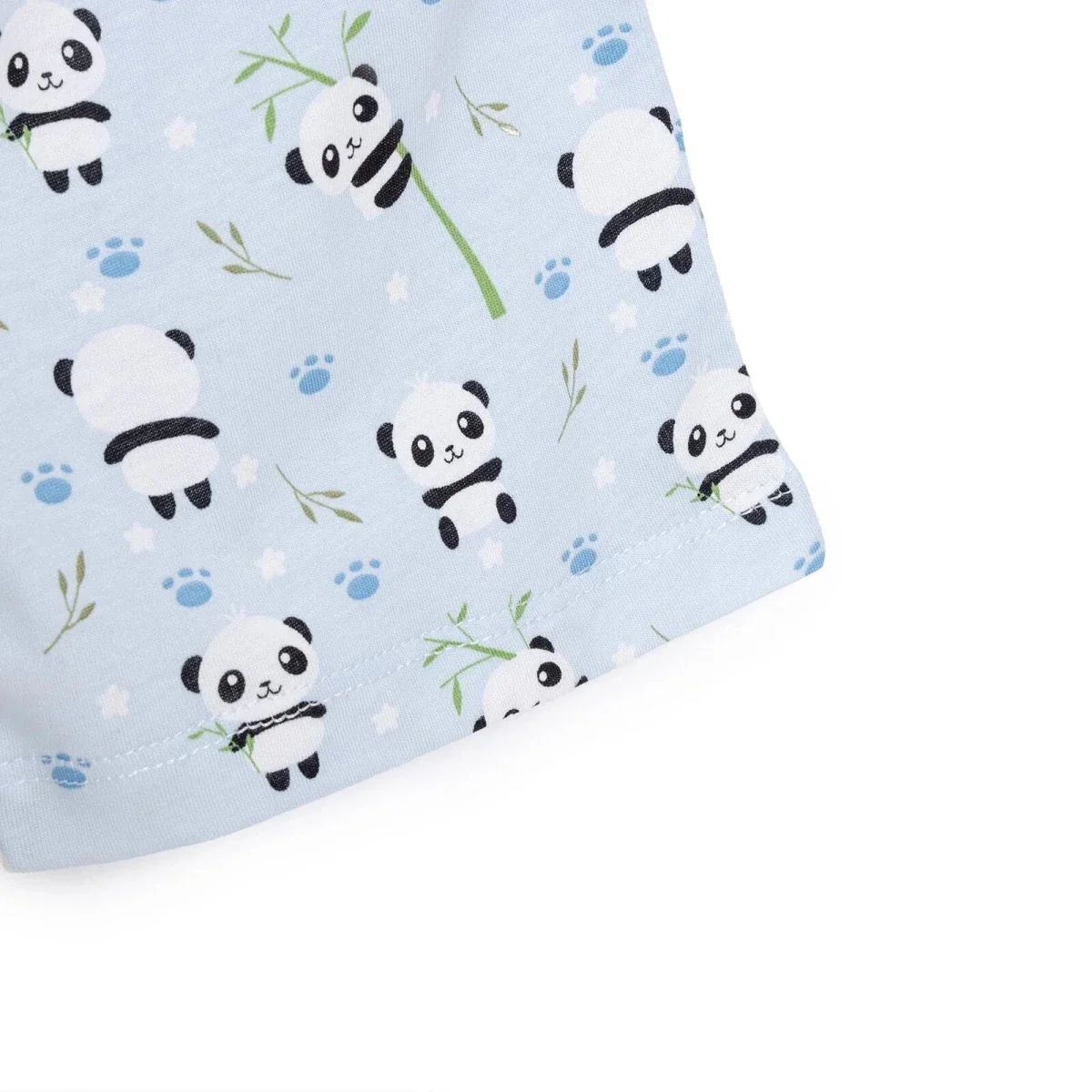 HelloBaby Newborn T-Shirt Shorts - Blue Printed - Image 8
