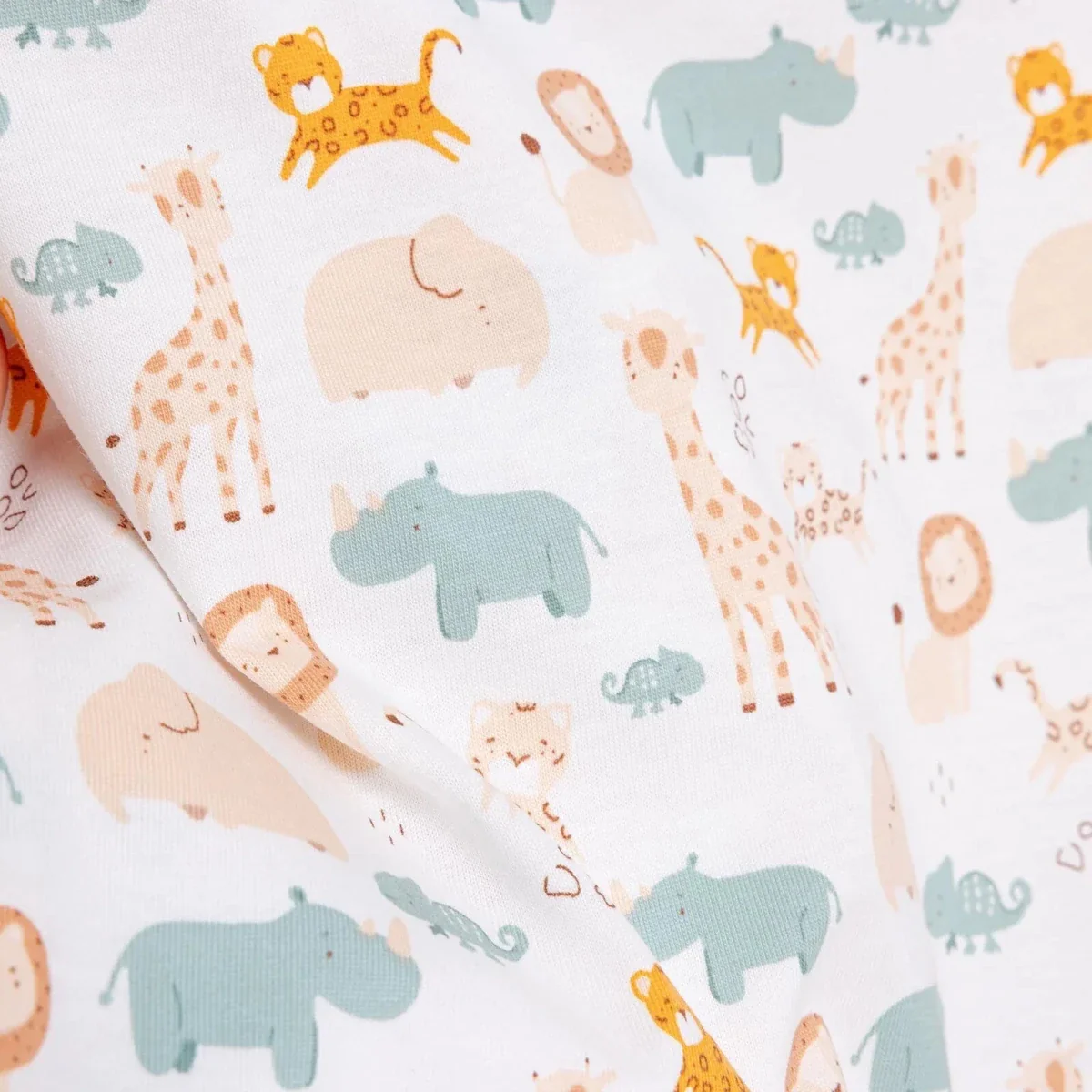 HelloBaby Newborn T-Shirt Shorts - Ecru Printed - Image 5