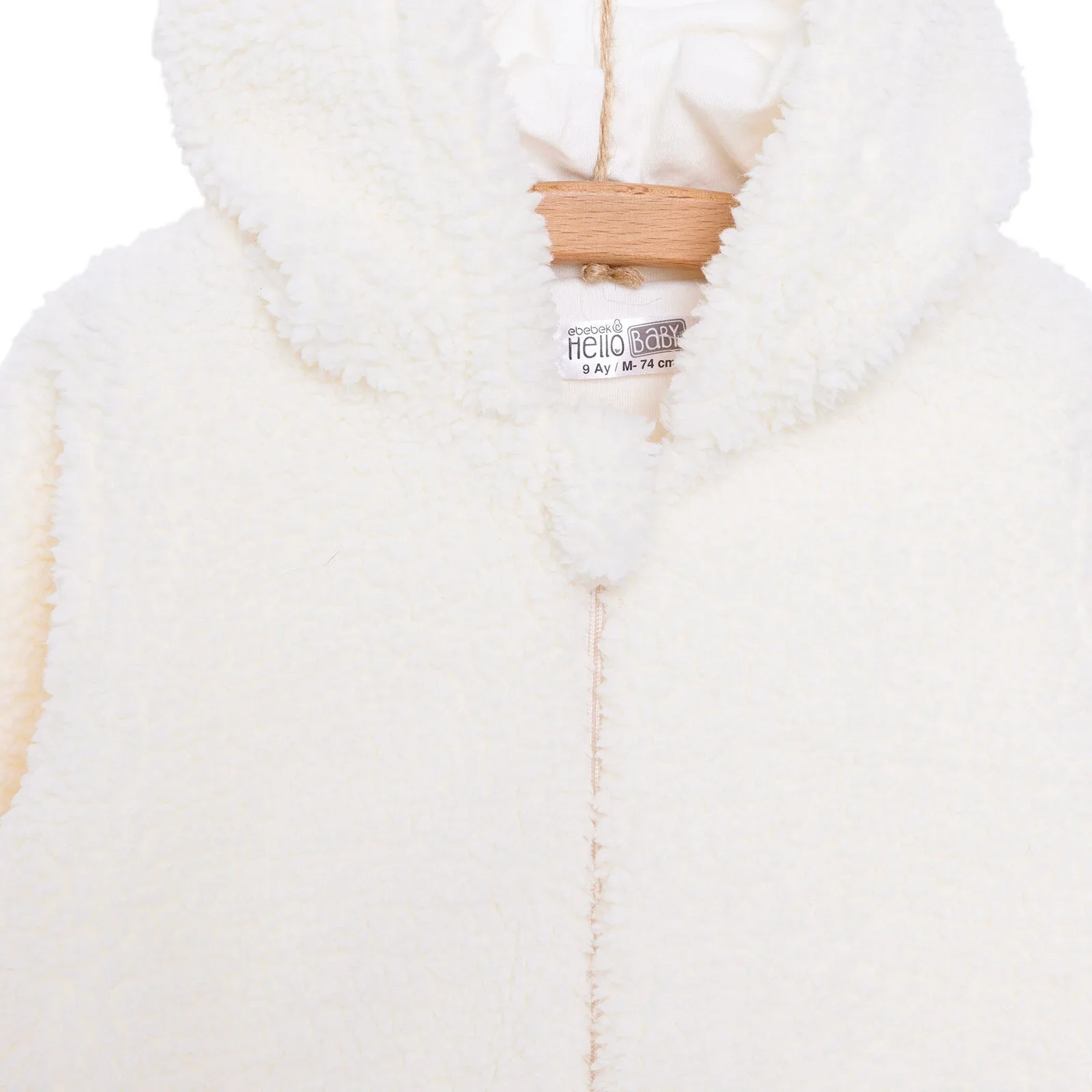 HelloBaby Newborn Unisex Baby Jumpsuit - Ecru - Image 5