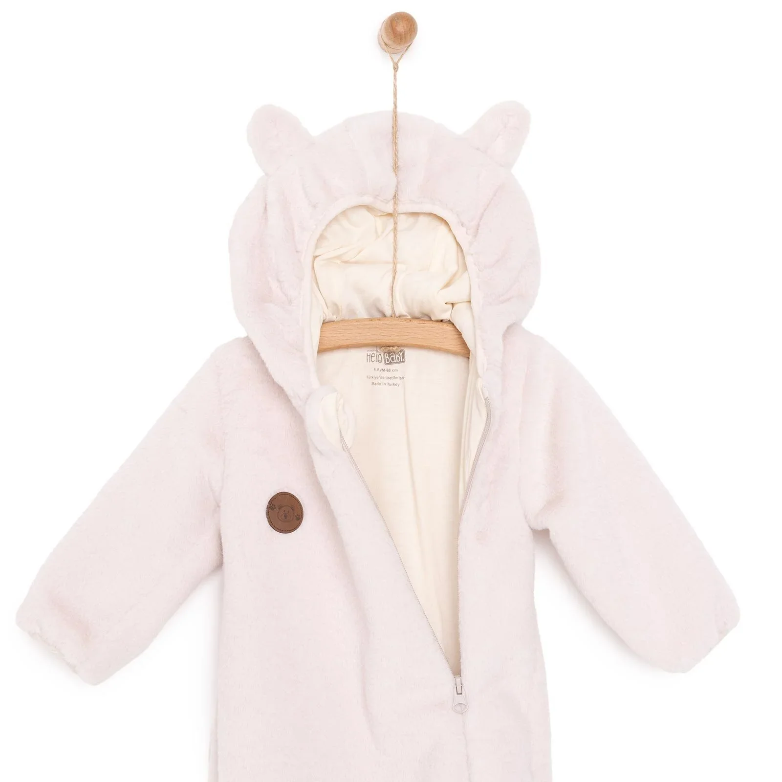 HelloBaby Newborn Unisex Baby Jumpsuit - Beige - Image 2