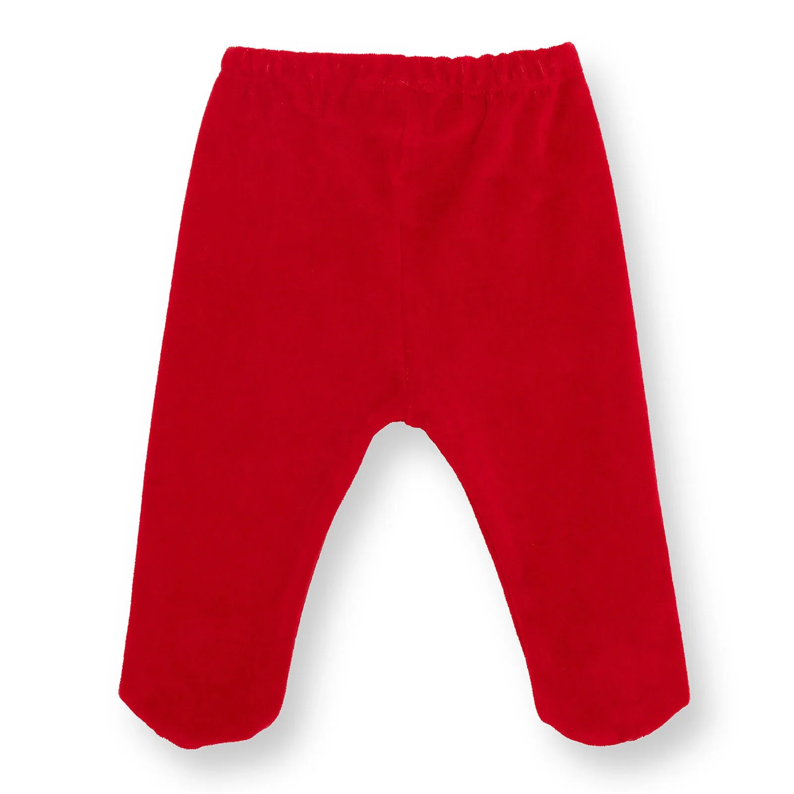 HelloBaby Newborn Velvet Footed Bottom - Red - Image 2