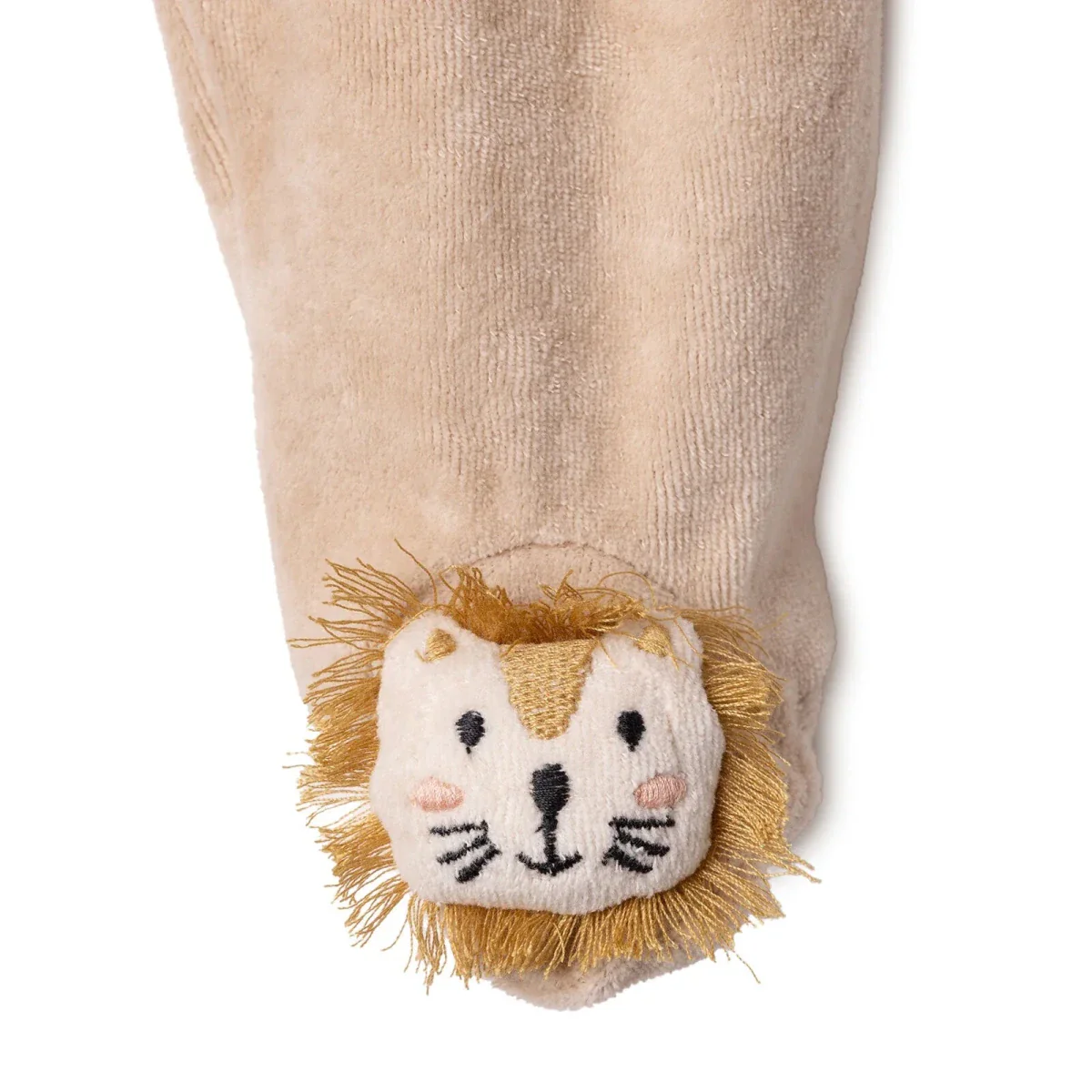 HelloBaby Newborn Velvet Footed Bottom - Beige - Image 5