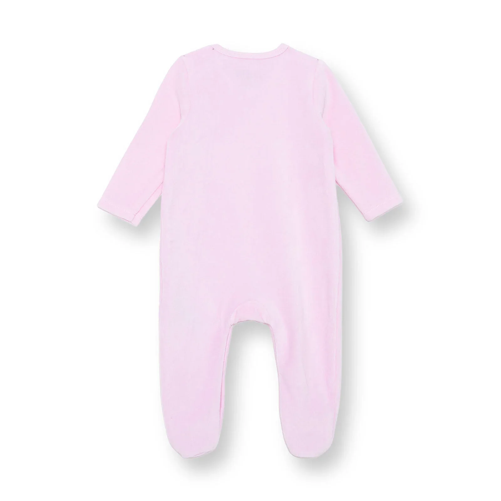 HelloBaby Newborn Velvet Footed Jumpsuit - Pink - Image 2