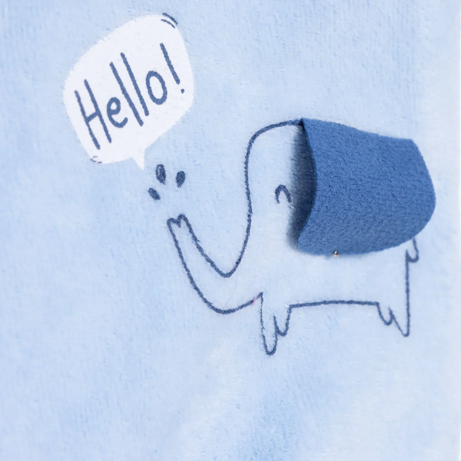HelloBaby Newborn Vest - Light Blue - Image 5