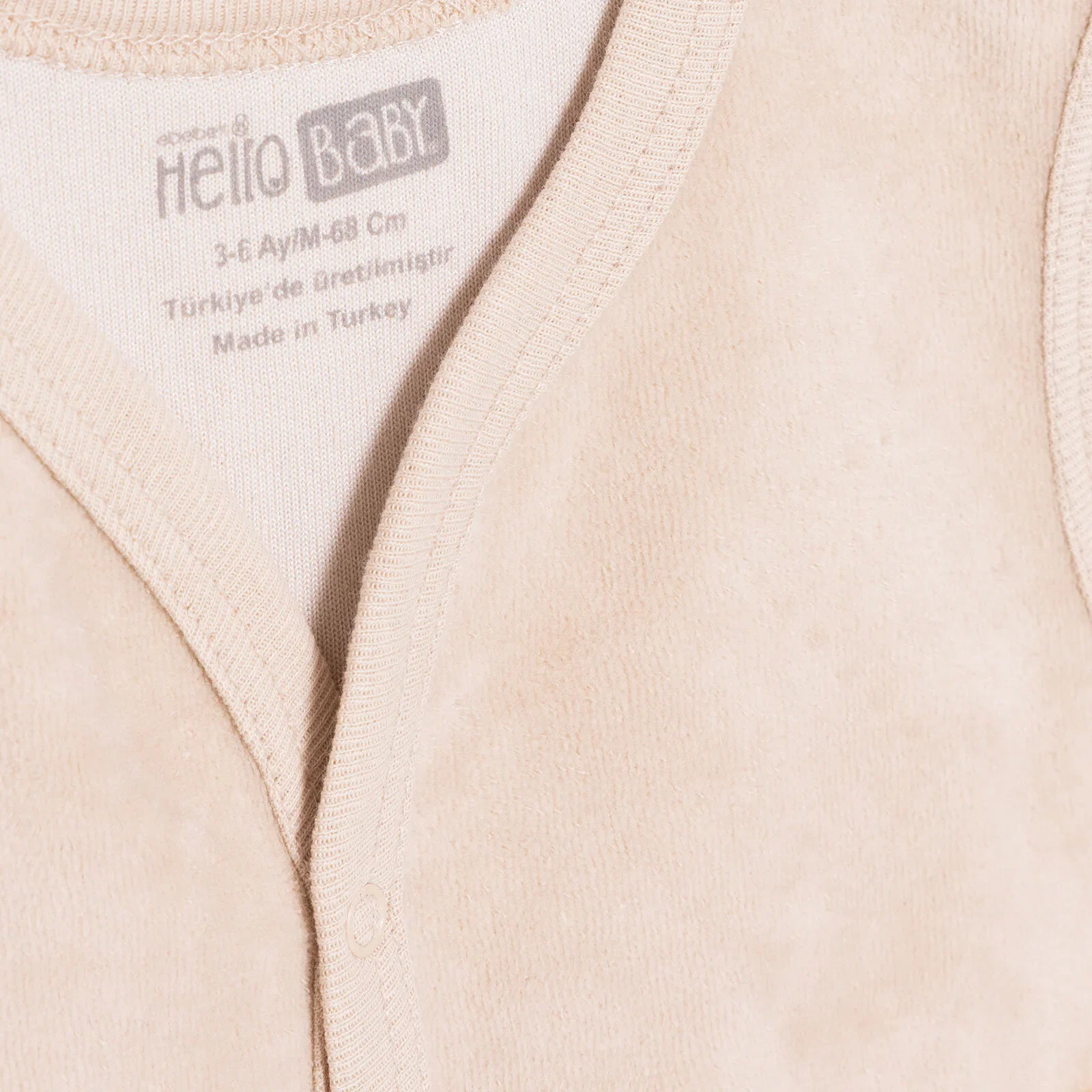 HelloBaby Newborn Vest - Beige - Image 3