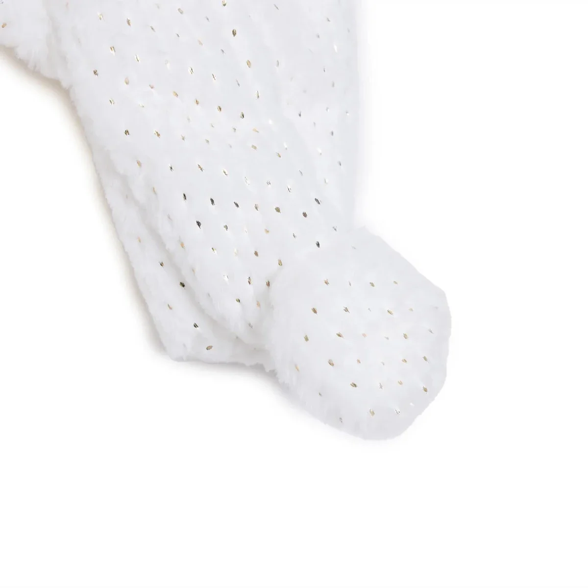 HelloBaby Newborn Welsoft Footed Jumpsuit - Ecru - Image 5