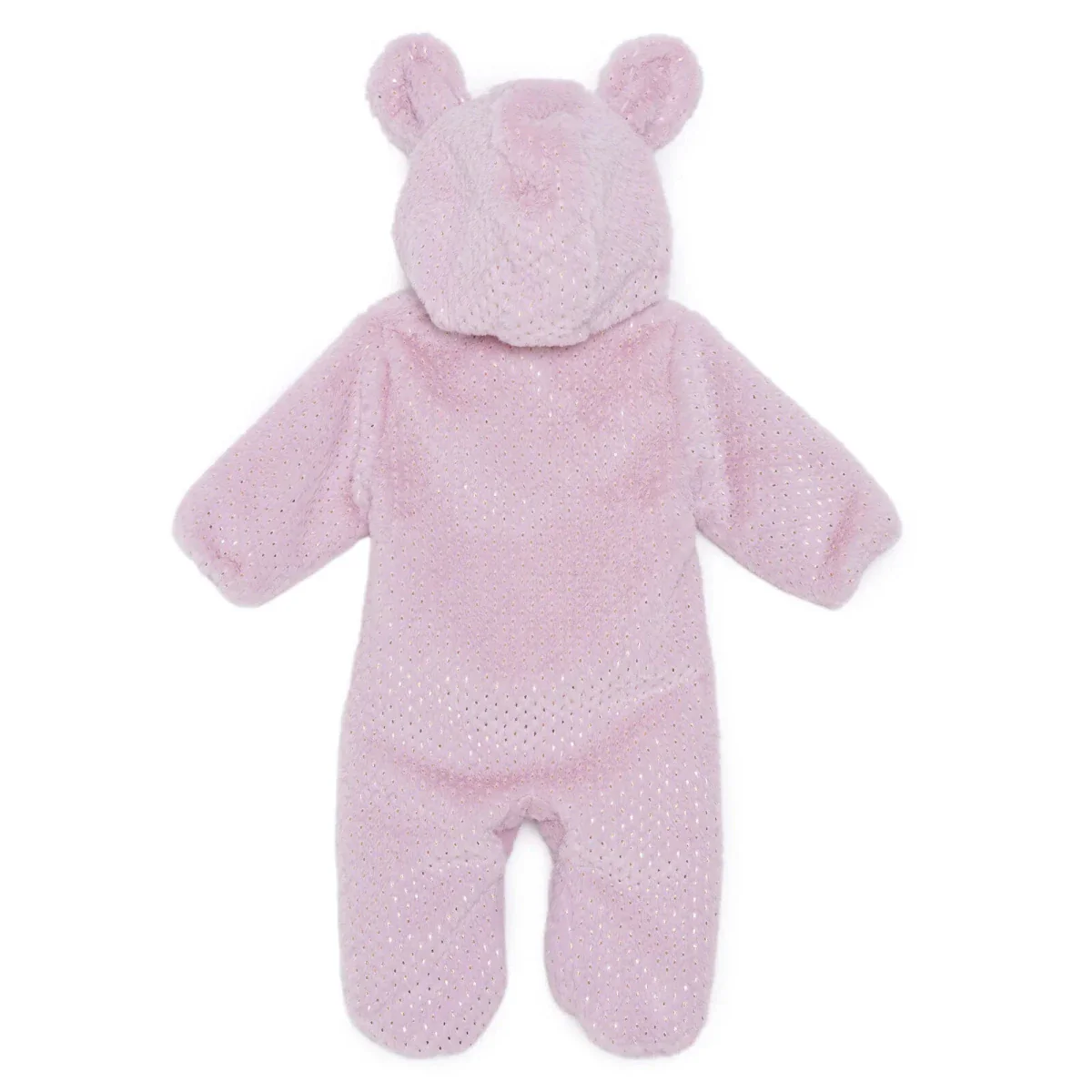 HelloBaby Newborn Welsoft Footed Jumpsuit - Pink - Image 2