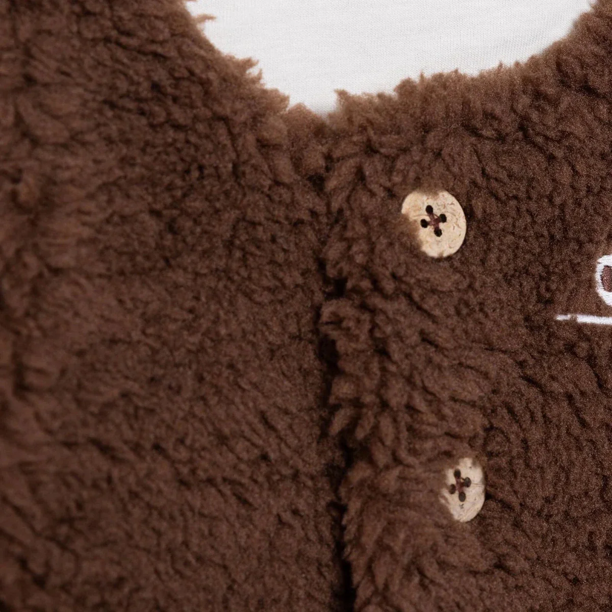 HelloBaby Newborn Welsoft Vest - Brown - Image 4