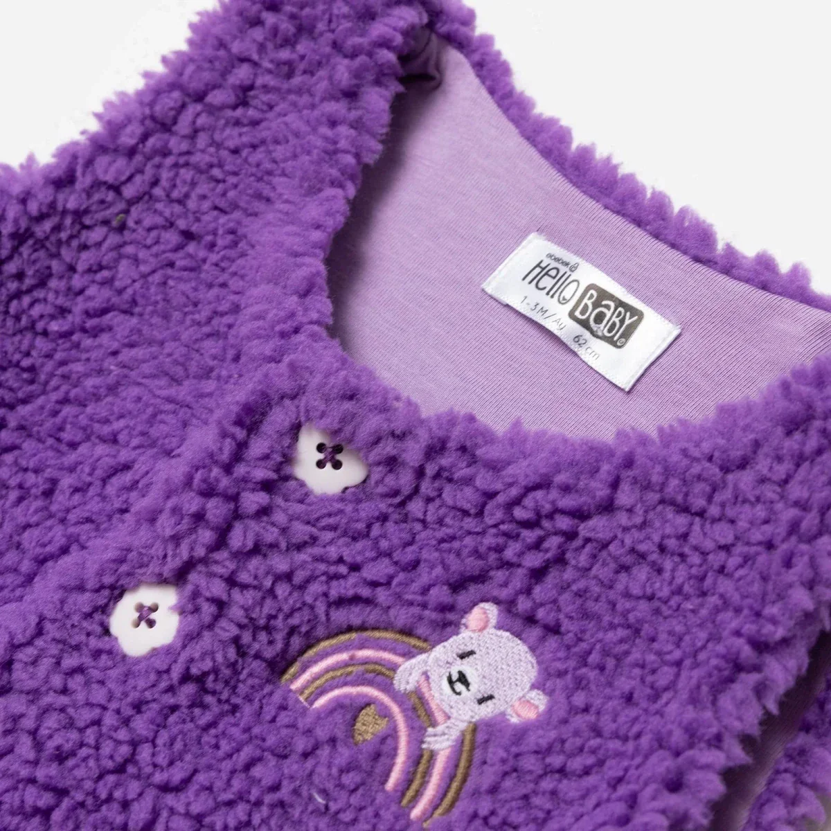 HelloBaby Newborn Welsoft Vest - Purple - Image 7