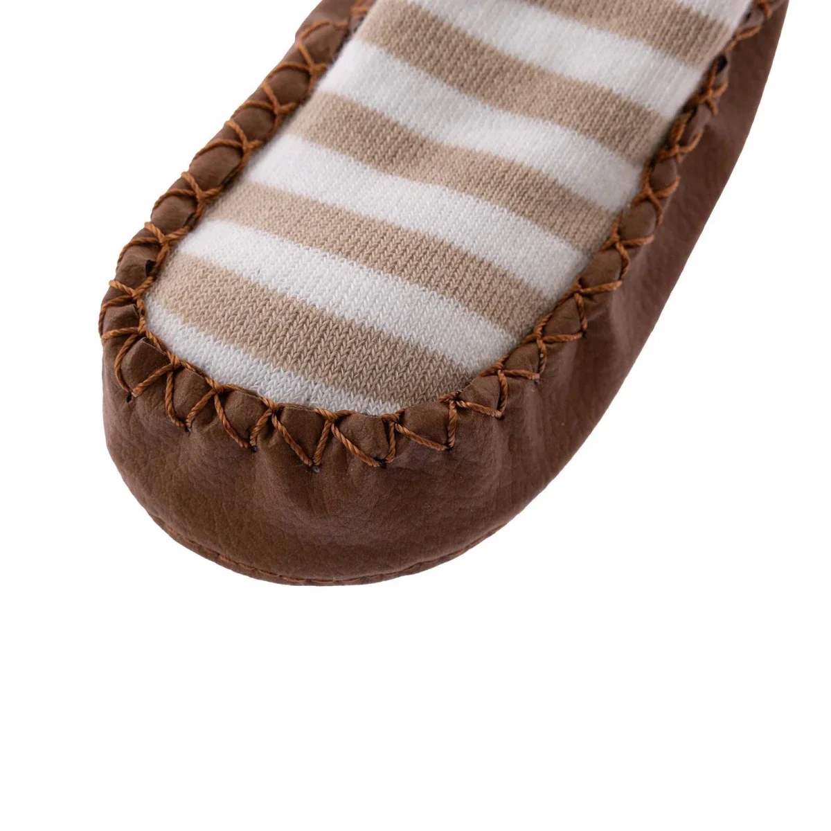 HelloBaby Rattle Socks - Brown - Image 4