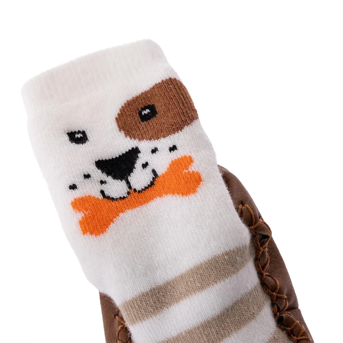 HelloBaby Rattle Socks - Brown - Image 5