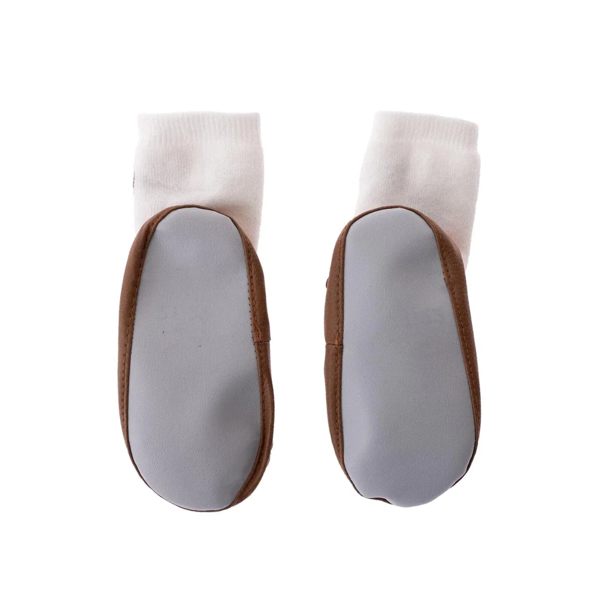 HelloBaby Rattle Socks - Brown - Image 6