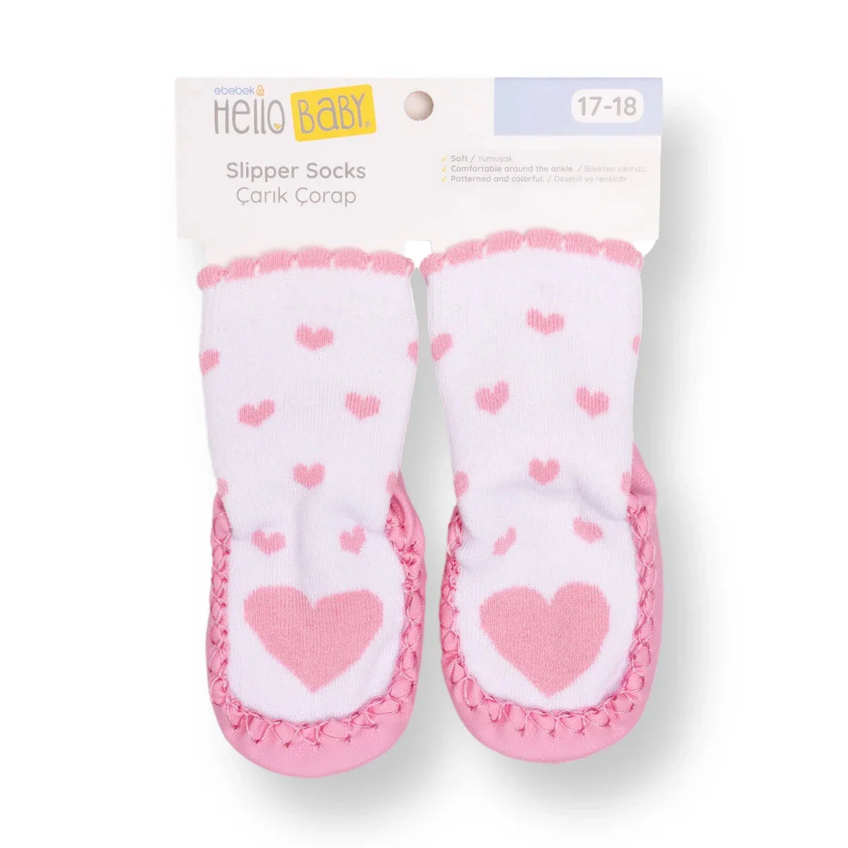 HelloBaby Rattle Socks - Pink - Image 6