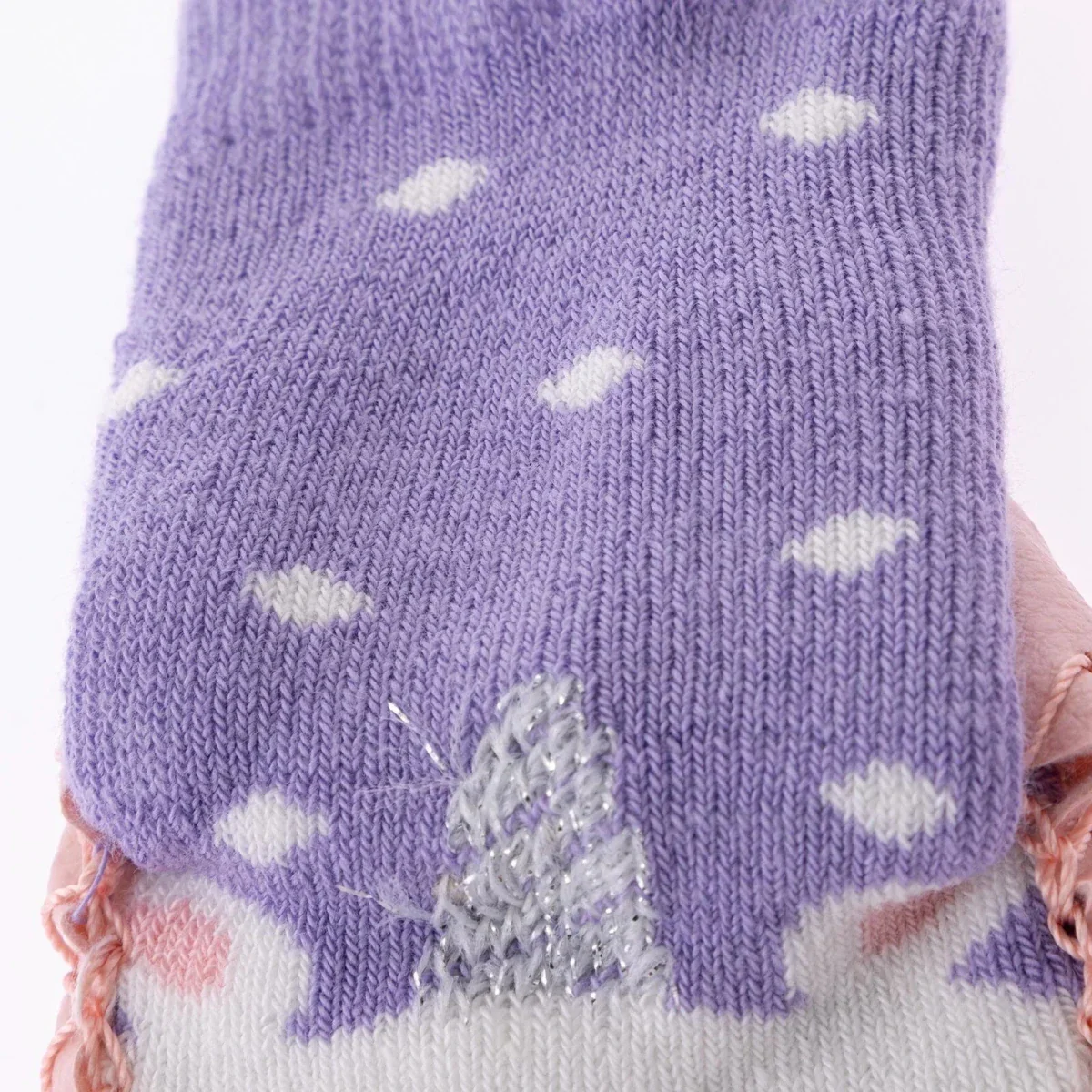 HelloBaby Rattle Socks - Lilac - Image 2