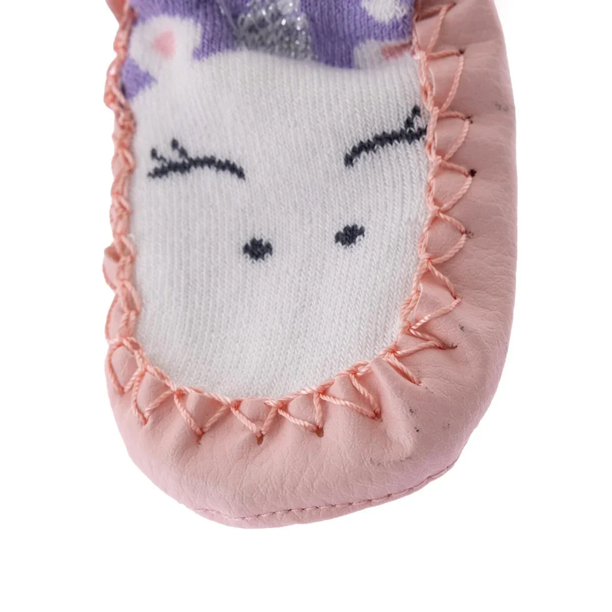 HelloBaby Rattle Socks - Lilac - Image 4