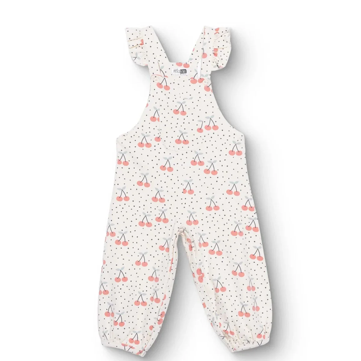 HelloBaby Salopet-Tshirt - Ecru Printed - Image 3