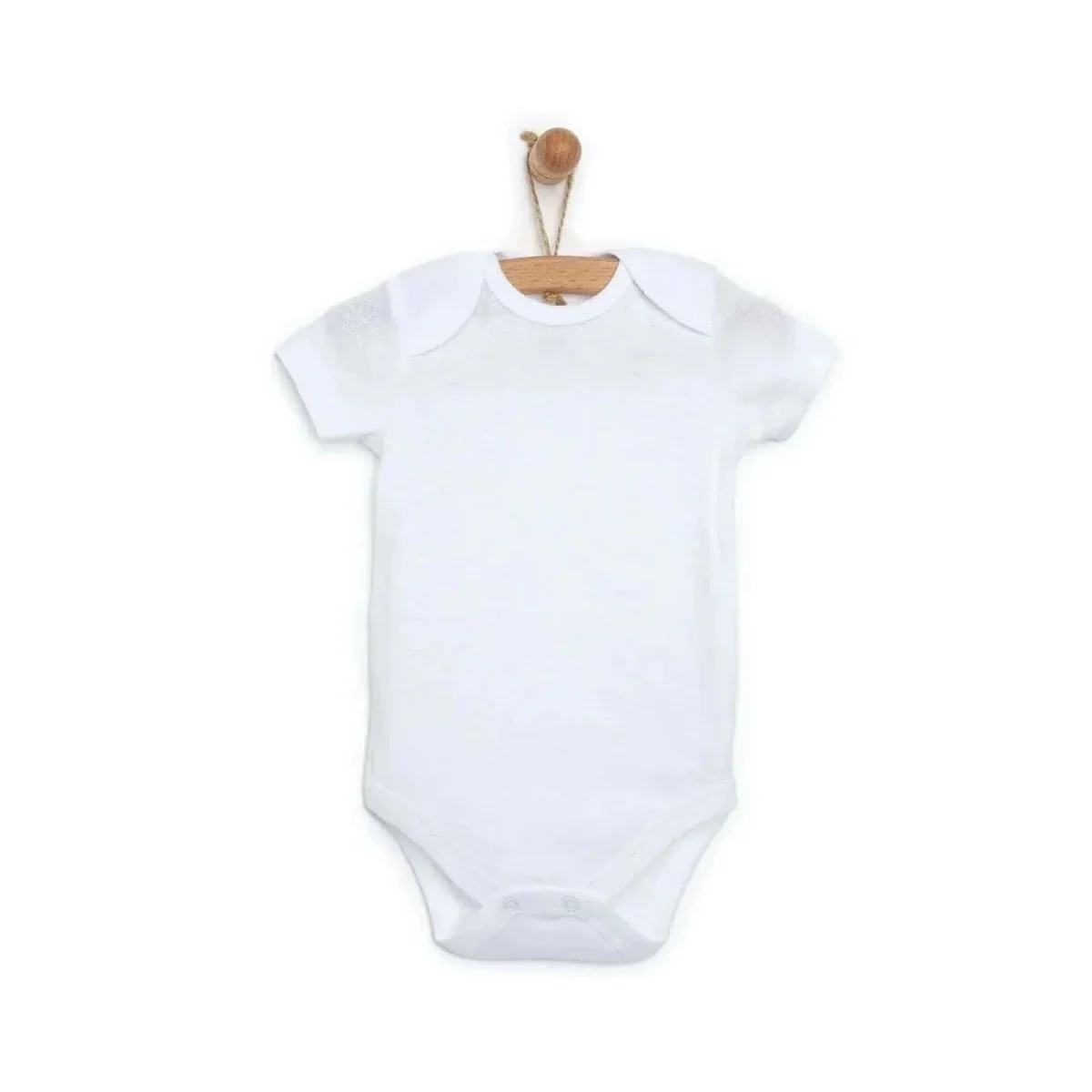 HelloBaby Unisex Short Sleeve Bodysuit 5 pcs - Image 2