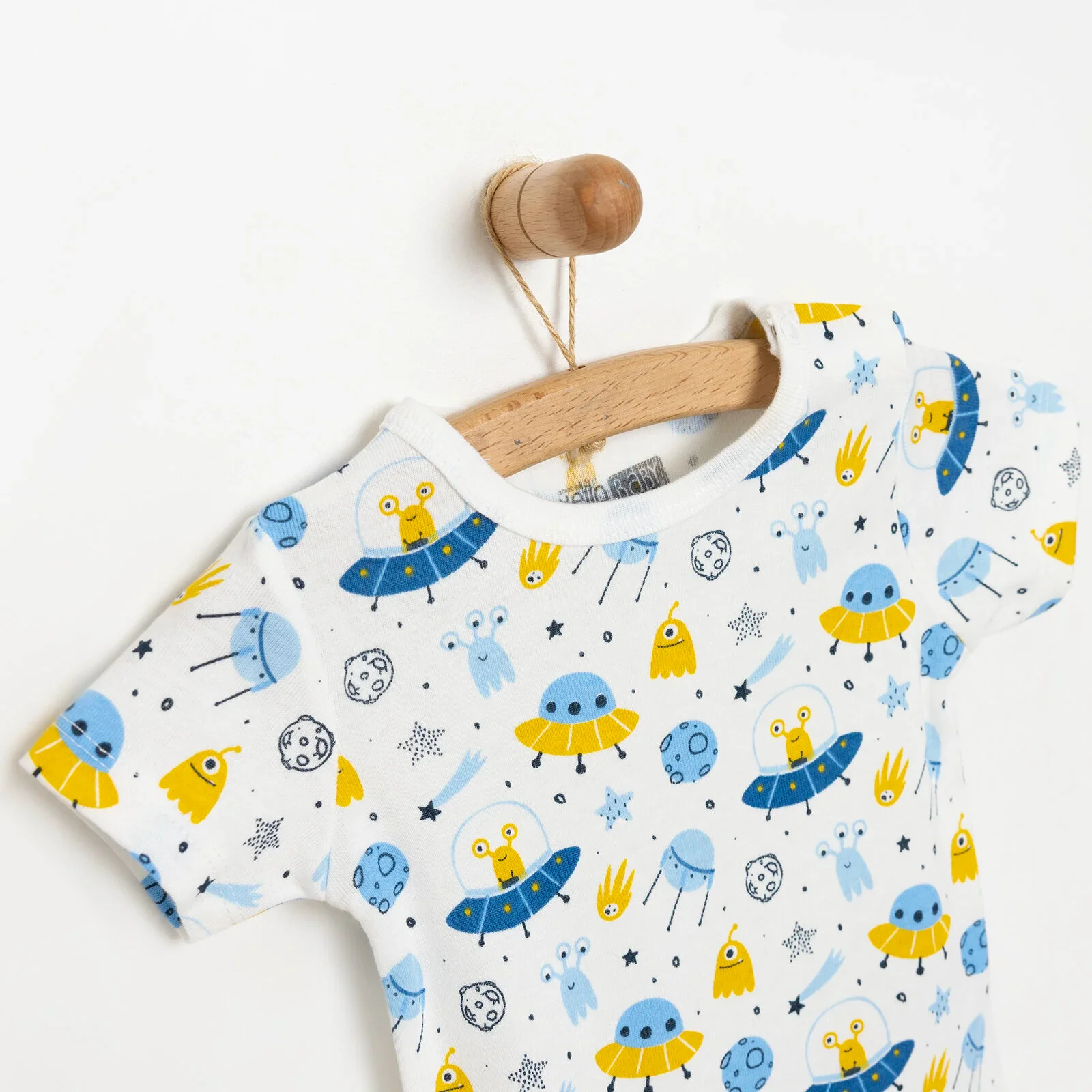 HelloBaby Baby Boy Short Sleeve  Body - White - Image 3