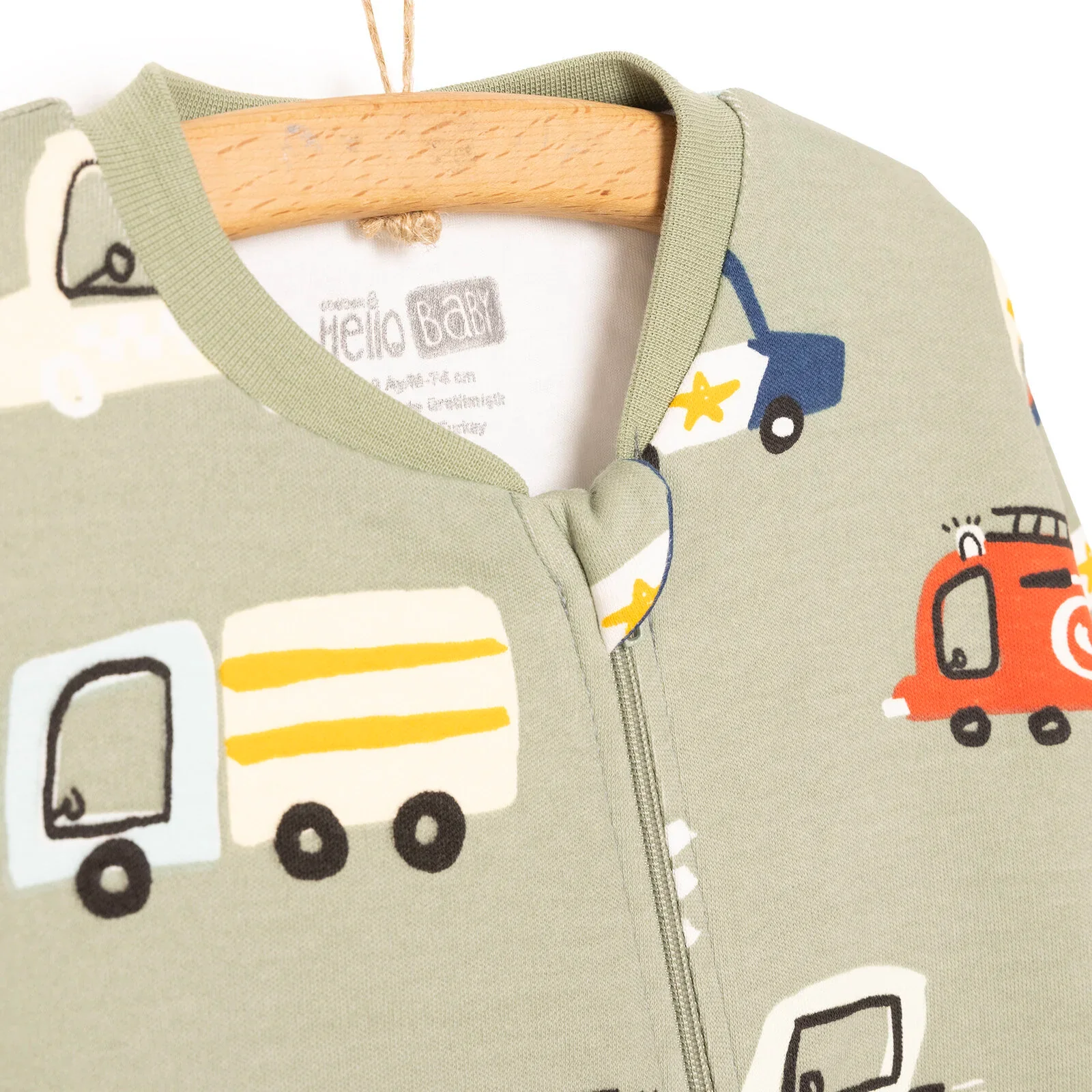 Hellobaby Sleeping Bag 1 Tog - Khaki - Image 4