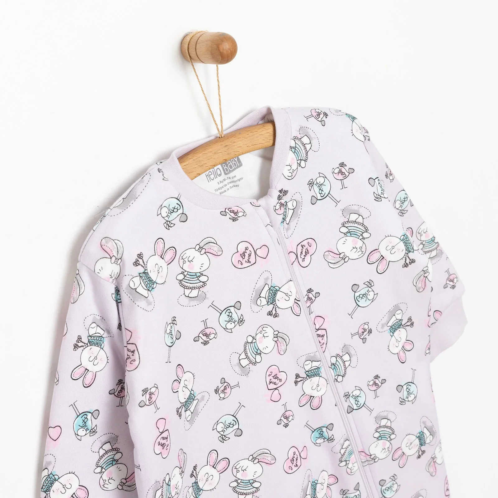 HelloBaby Sleepsuit - Purple - Image 3