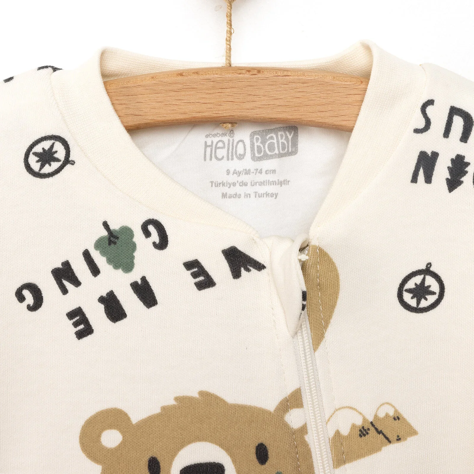 HelloBaby Sleepsuit - Beige - Image 3