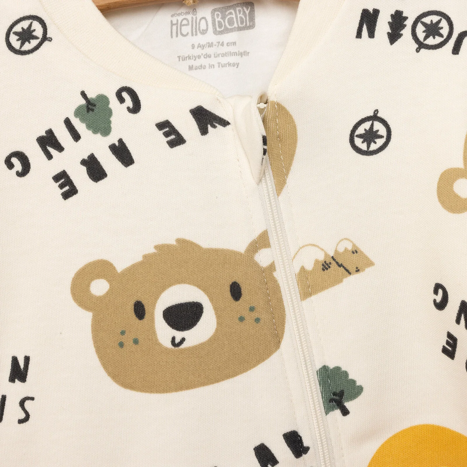 HelloBaby Sleepsuit - Beige - Image 4