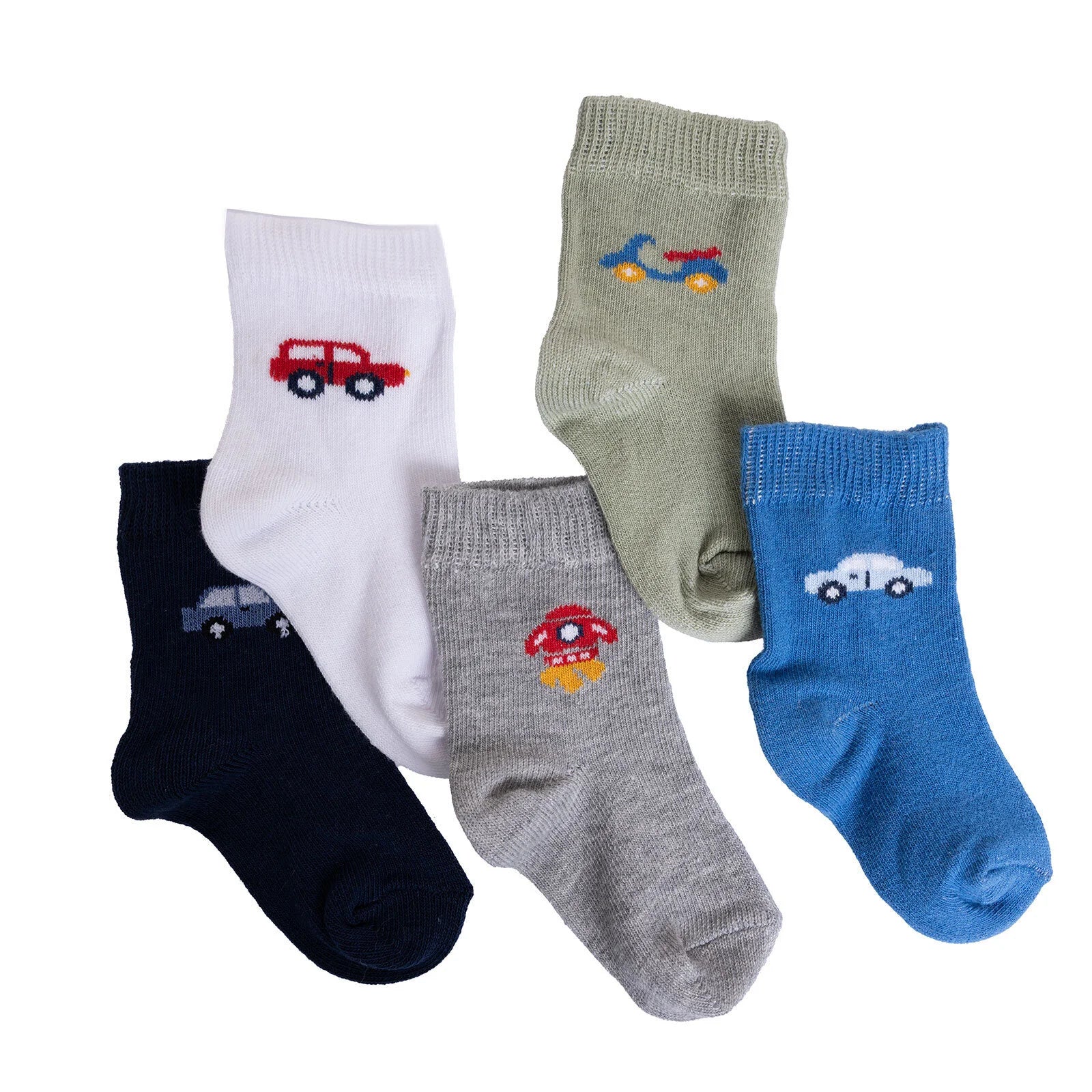HelloBaby Socks 5 pcs - Blue - Image 2
