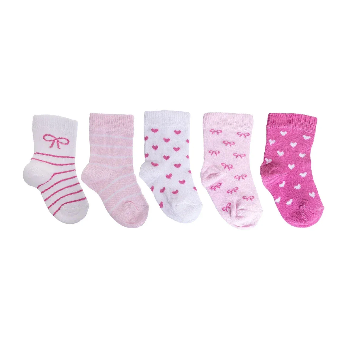 HelloBaby Socks 5 pcs - Pink - Image 3
