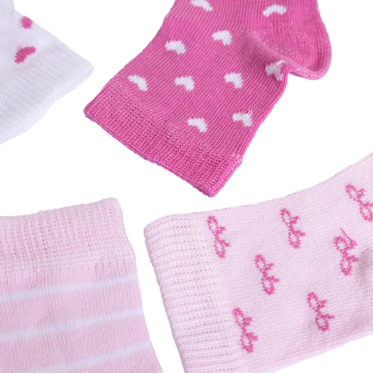 HelloBaby Socks 5 pcs - Pink - Image 7