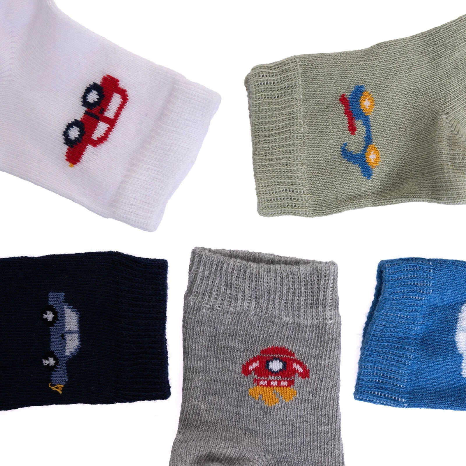 HelloBaby Socks 5 pcs - Blue - Image 4