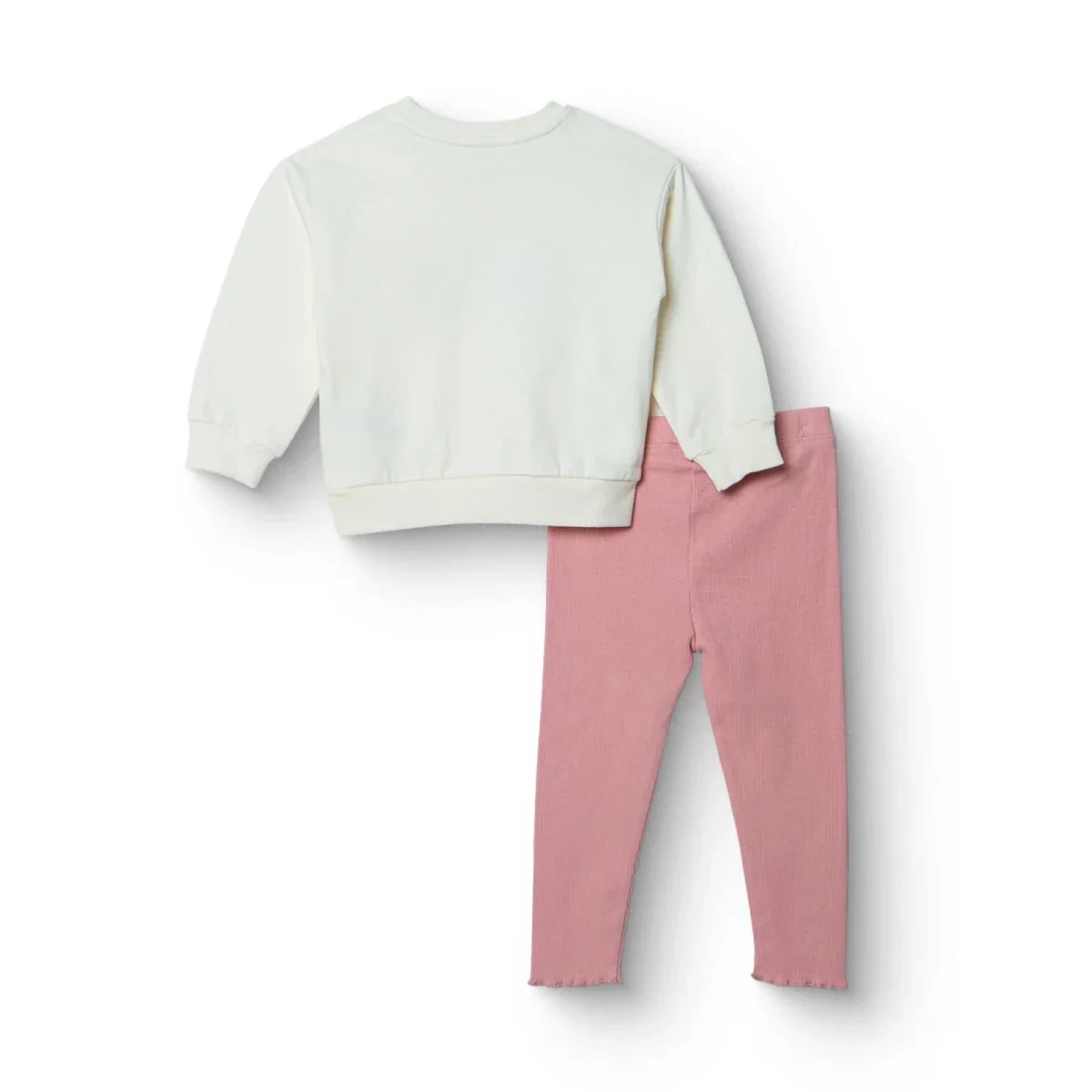 HelloBaby Sweatshirt Leggings - Ecru - Image 2