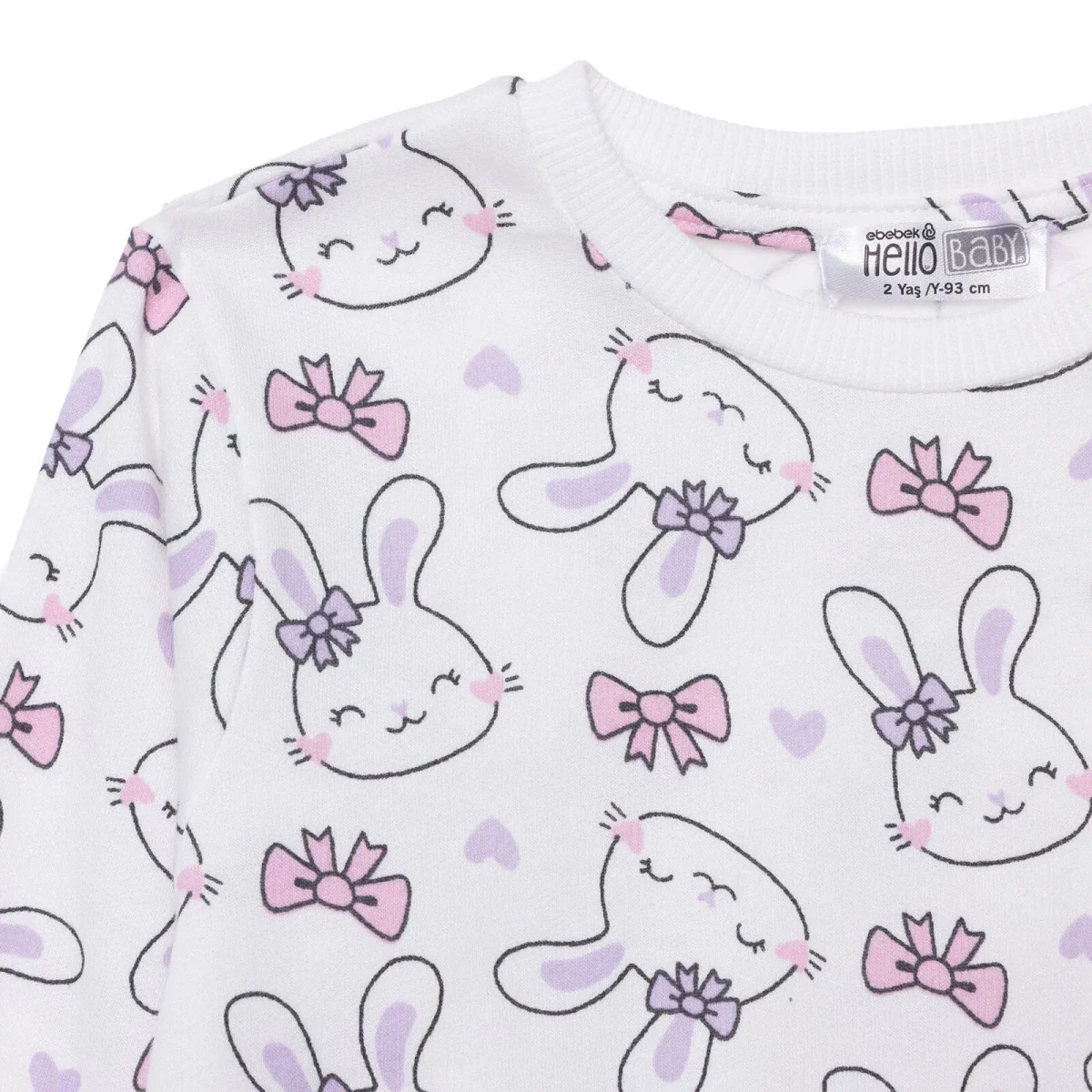 HelloBaby Sweatshirt Leggings - Lilac - Image 3