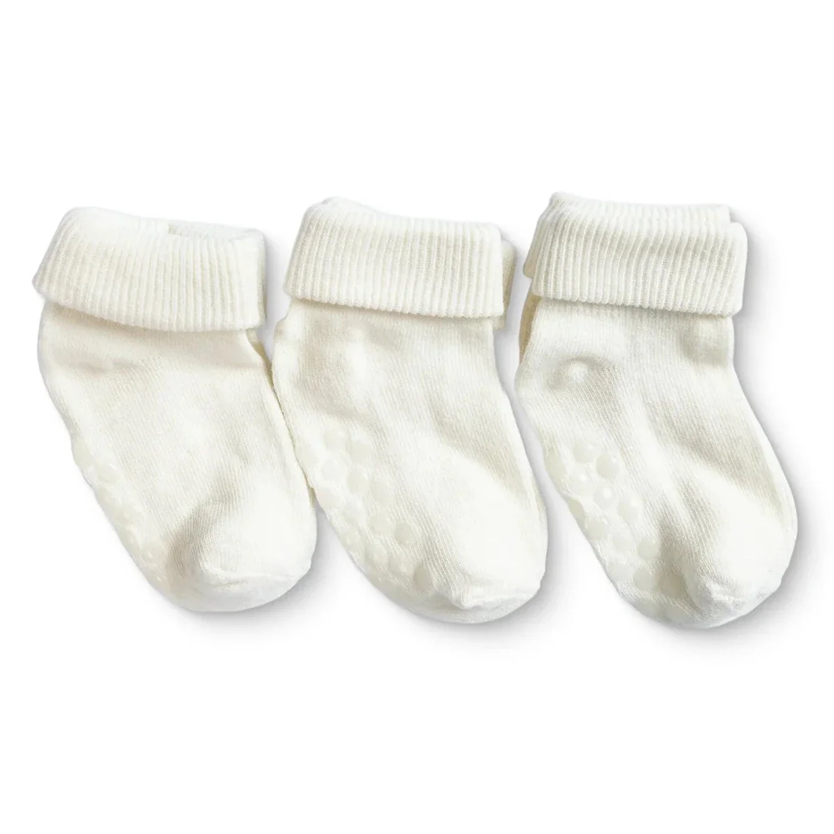 HelloBaby Unisex Pack of 3 Baby Socks None Cotton Rich - White - Image 2