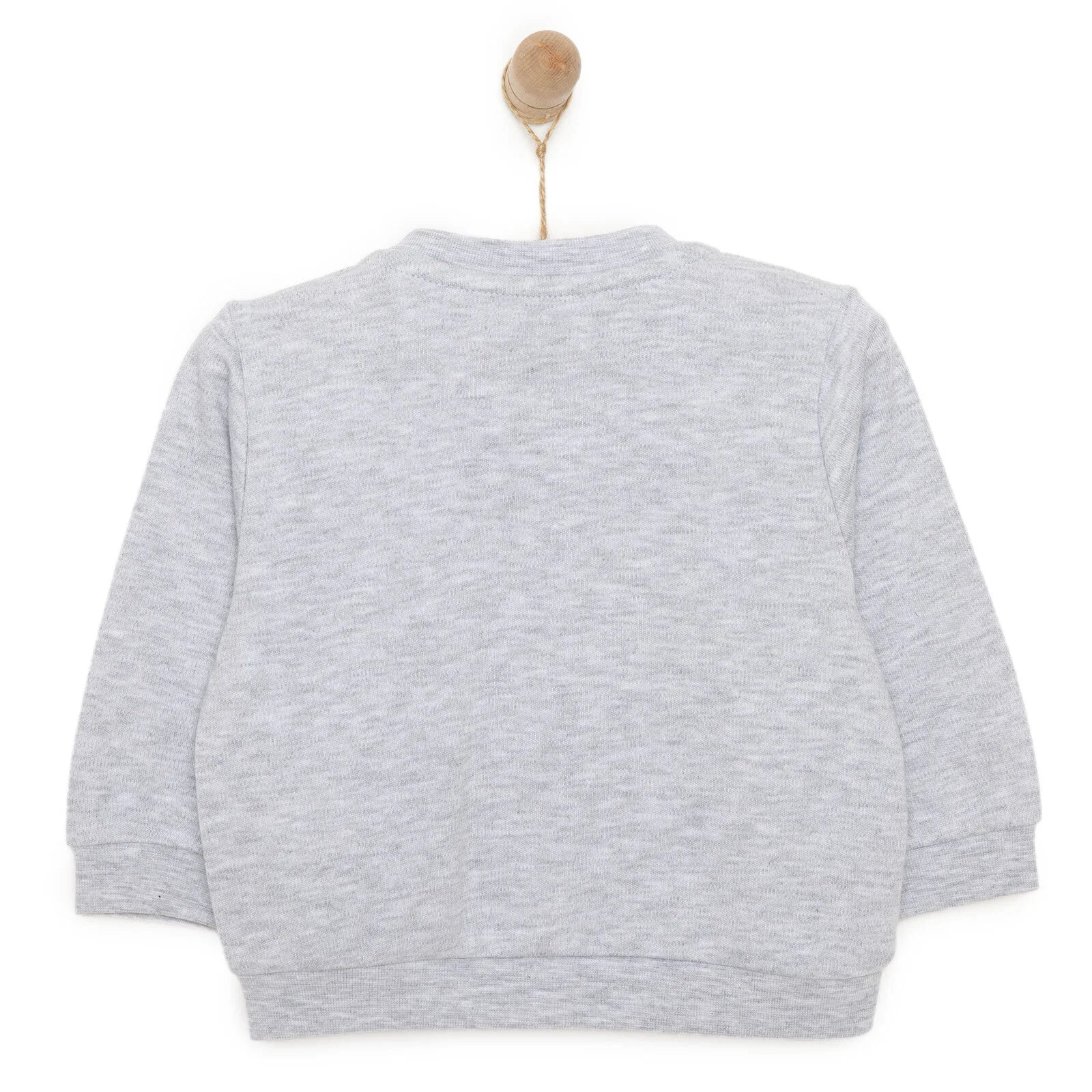 HelloBaby Unisex Baby Cardigan - Grey Melange - Image 2