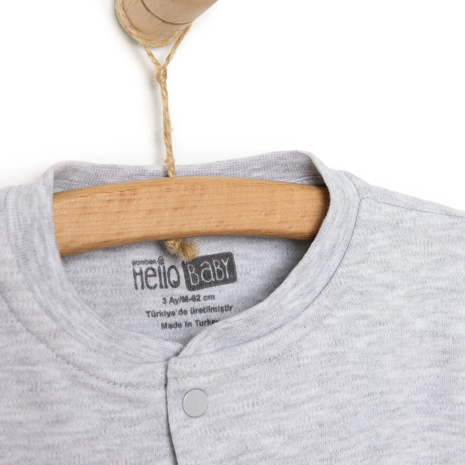 HelloBaby Unisex Baby Cardigan - Grey Melange - Image 4