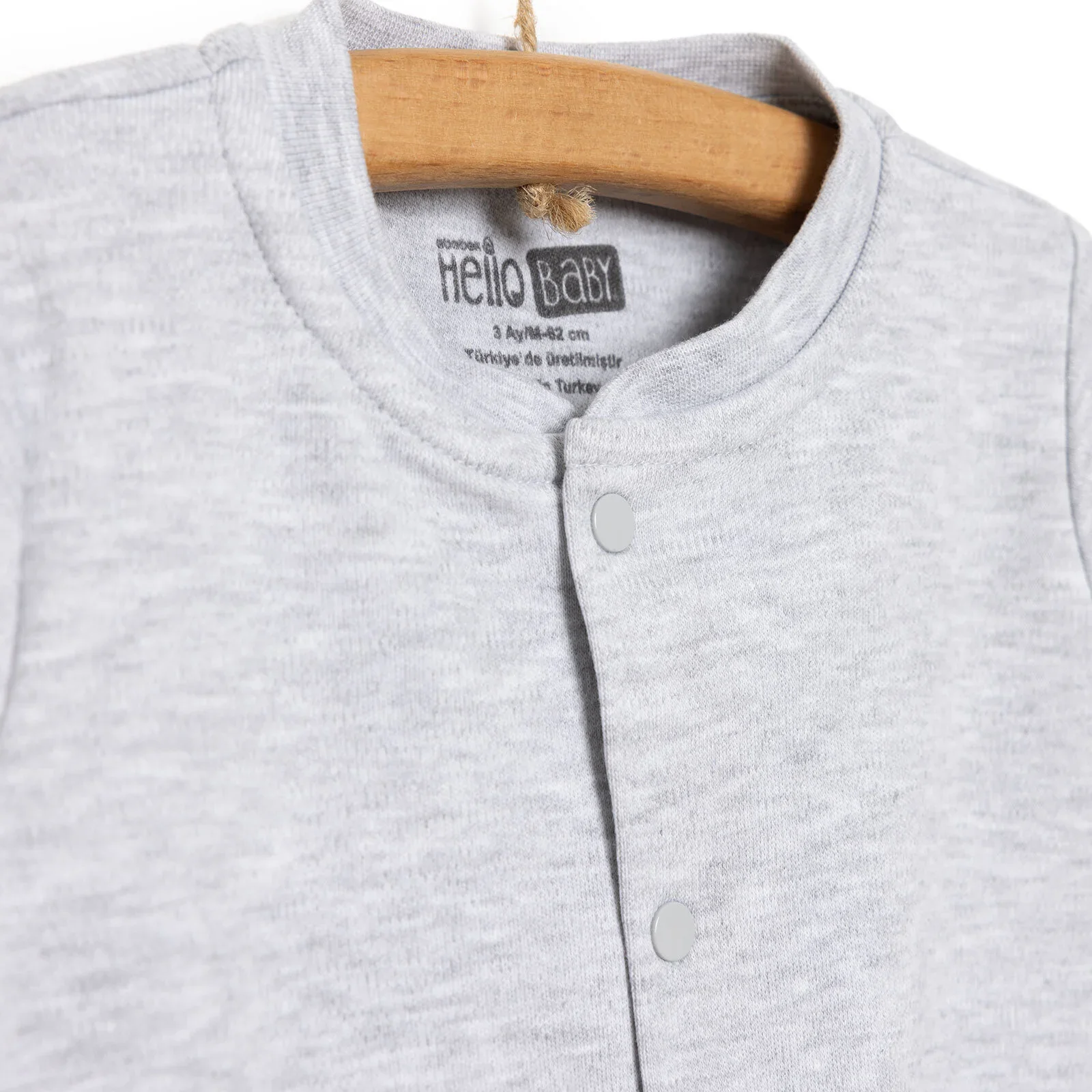 HelloBaby Unisex Baby Cardigan - Grey Melange - Image 5